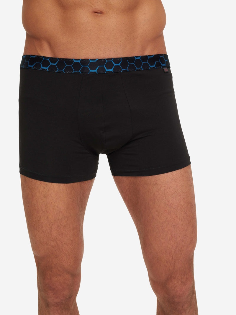 Men's Boxer Briefs Band 53 Pima Cotton Stretch Black - 2