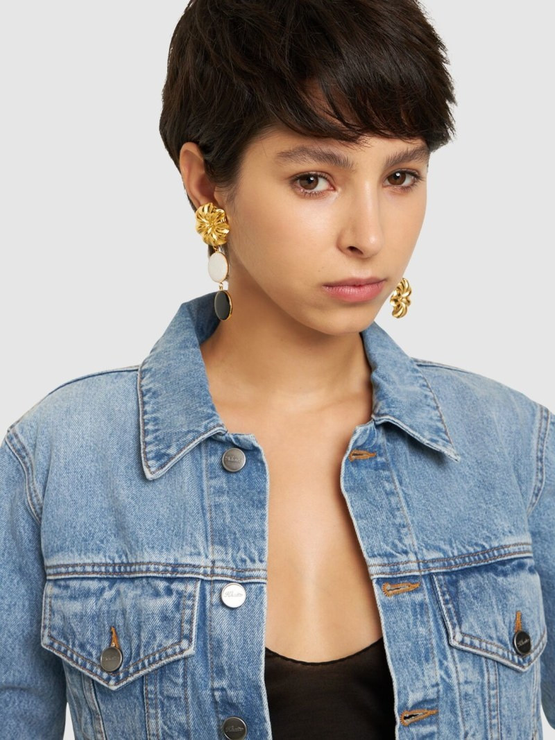 DESTREE Sonia Daisy double stone earrings outlook