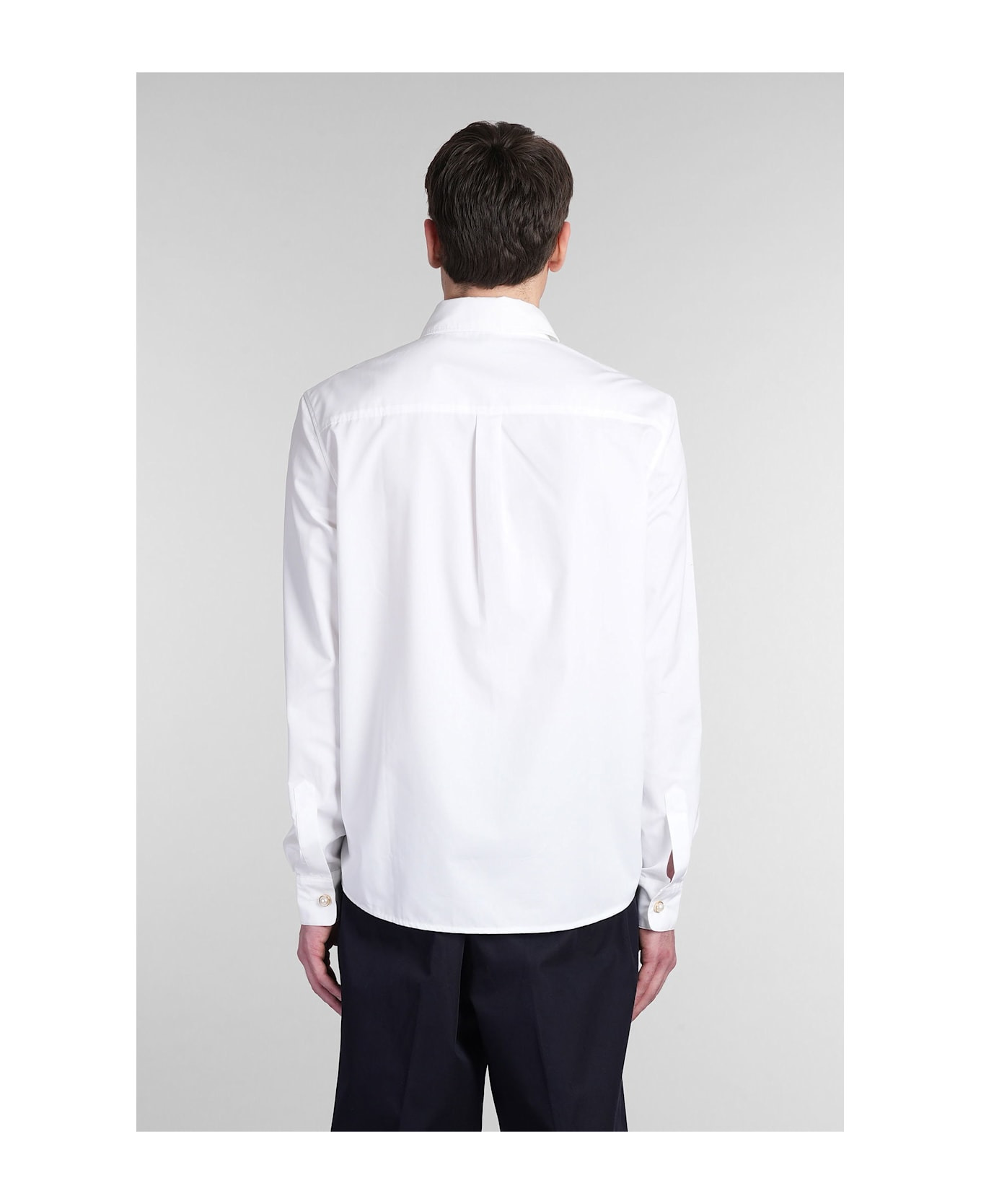 Shirt In White Cotton - 3