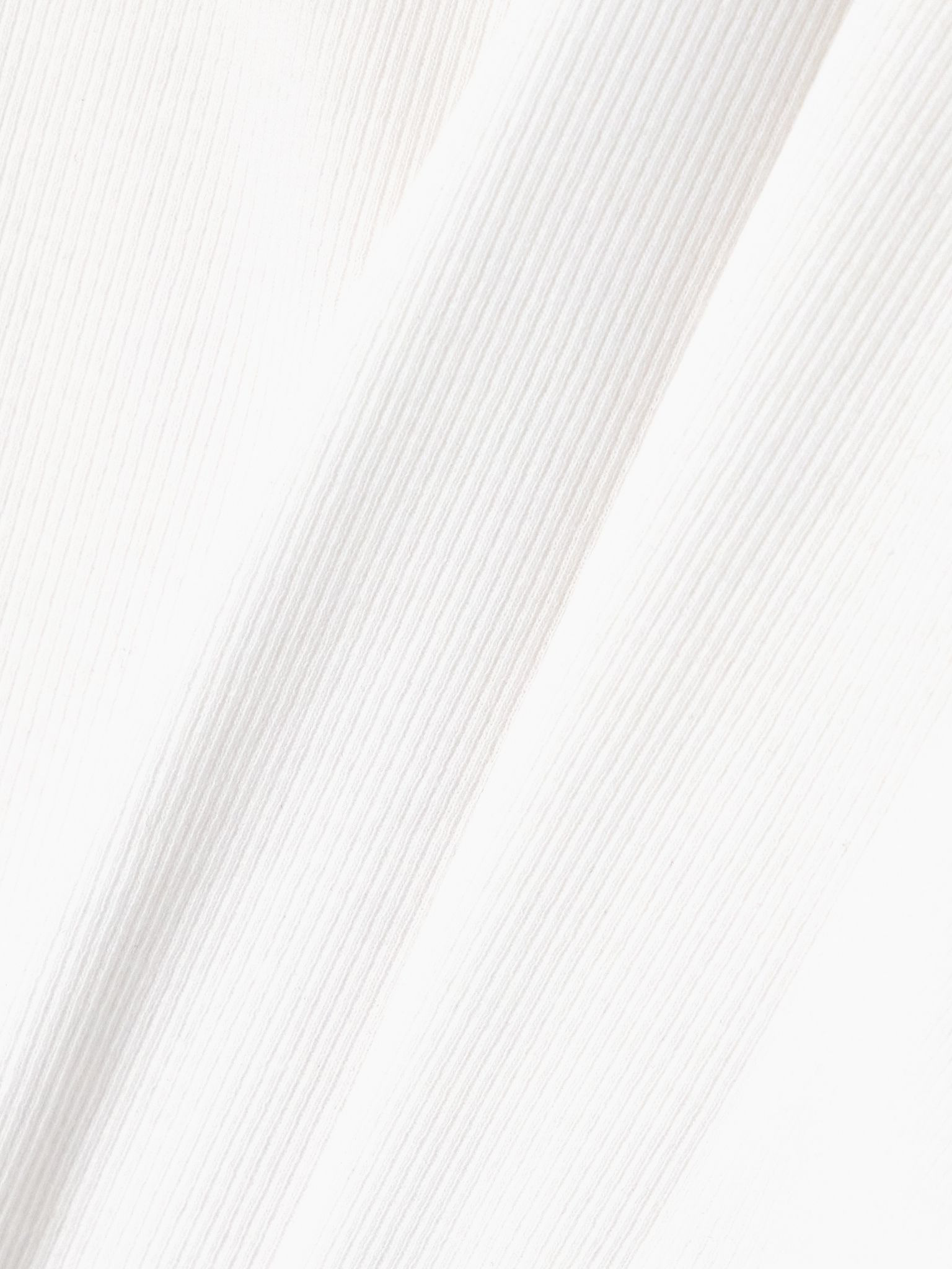 Ribbed stretch-cotton jersey T-shirt White - 5