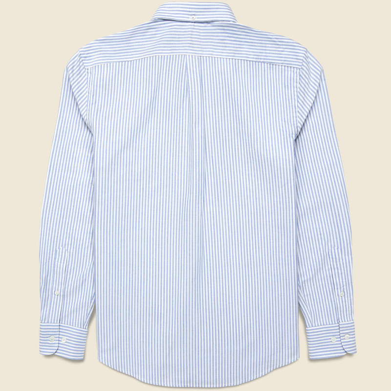 Portuguese Flannel Belavista Oxford Shirt - Blue Stripe outlook