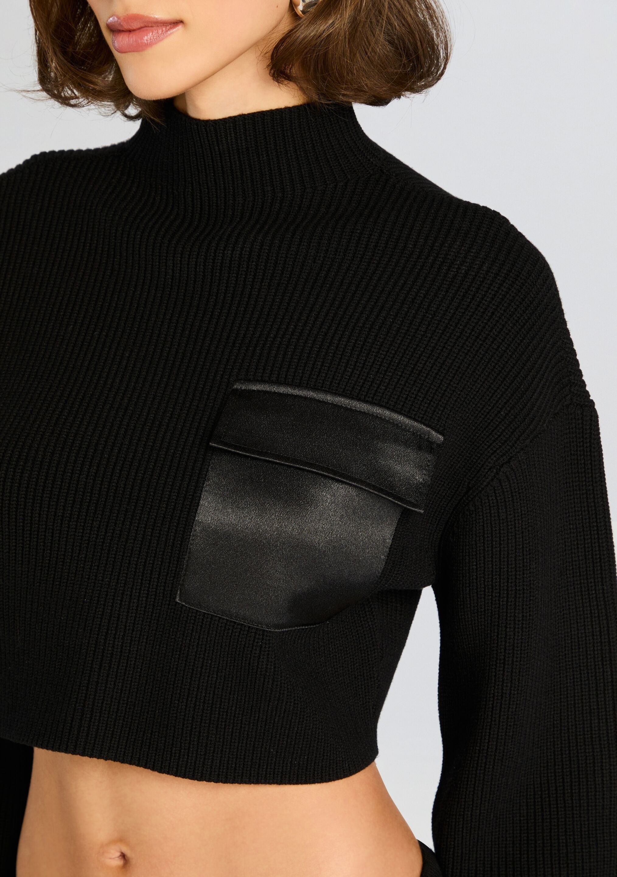 DONNA MID CROPPED SWEATER - 2