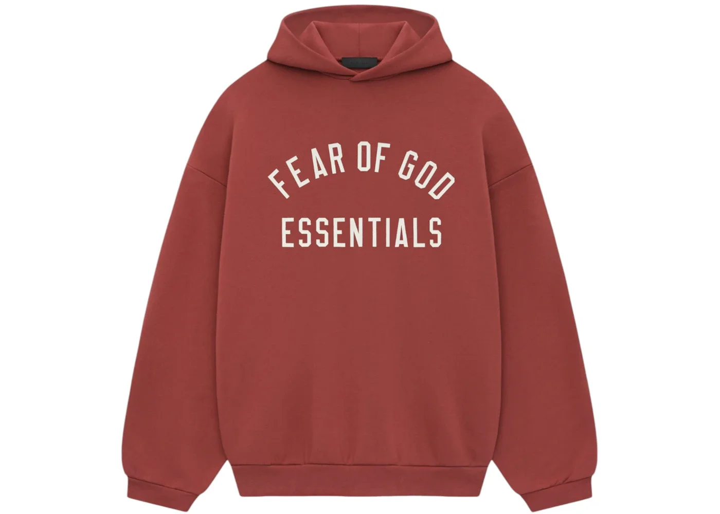Fear of God Essentials Fleece Hoodie Crimson - 1