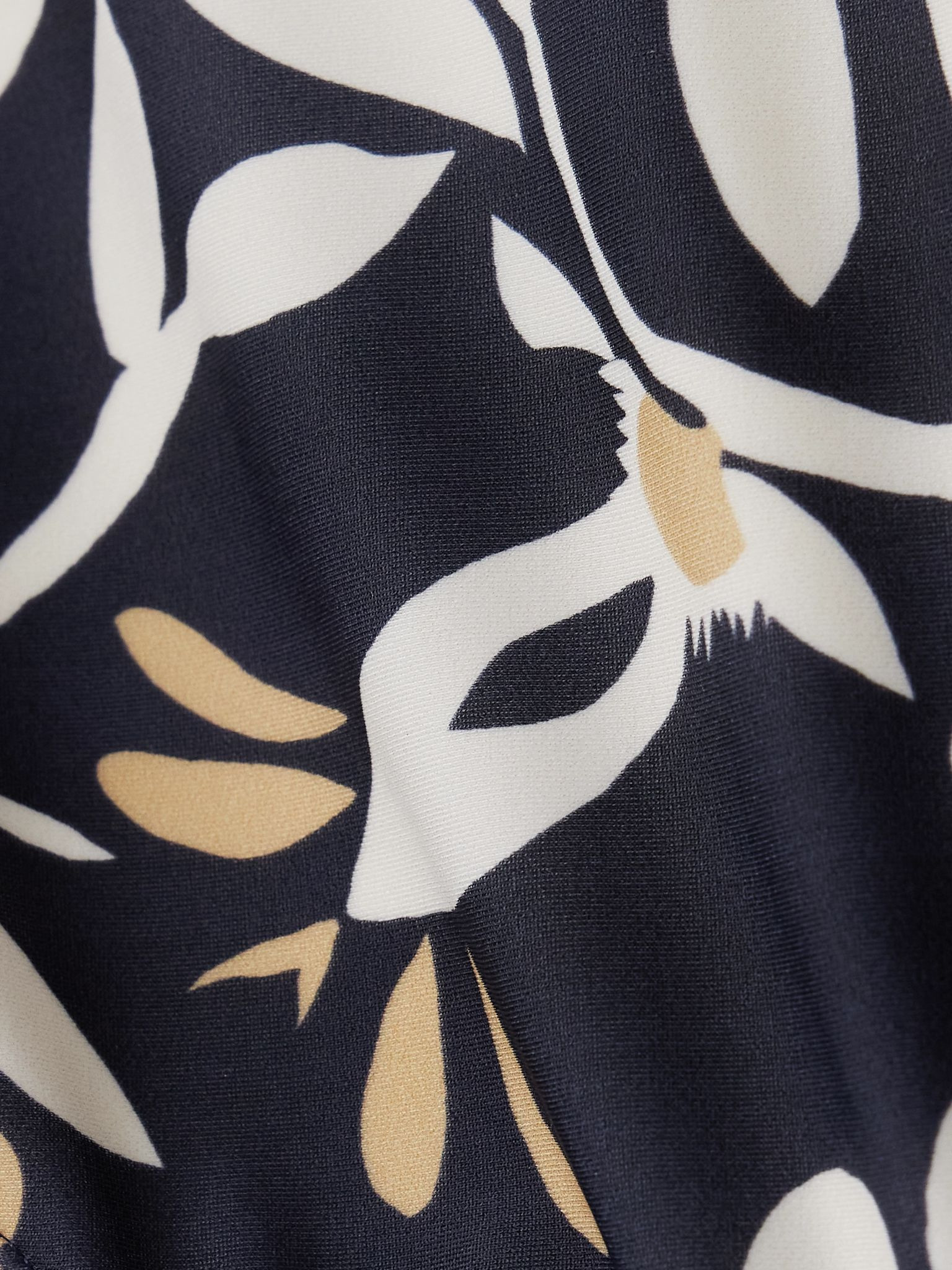 Printed halterneck swimsuit Blue - 4