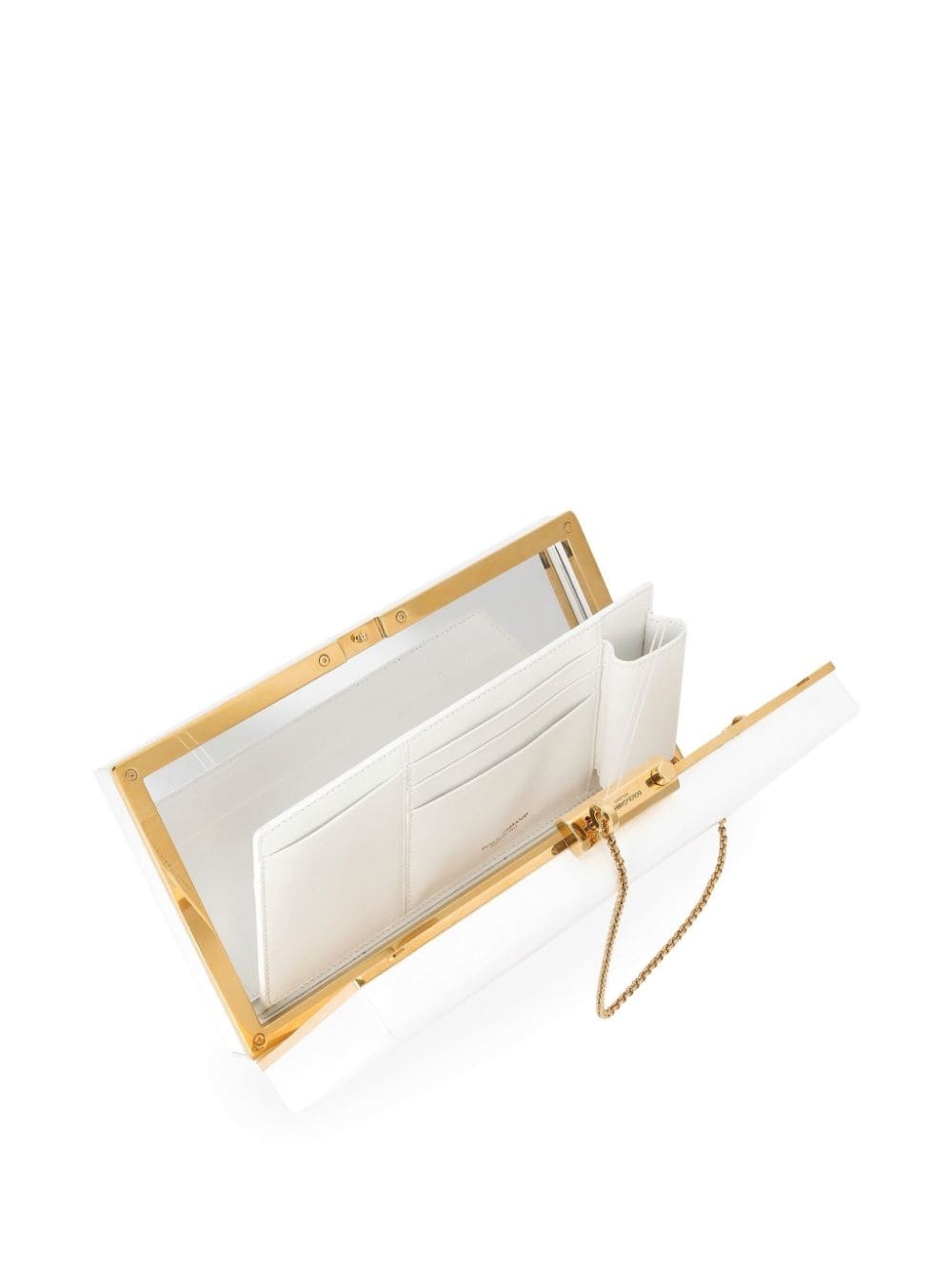 chain-detail clutch bag - 5