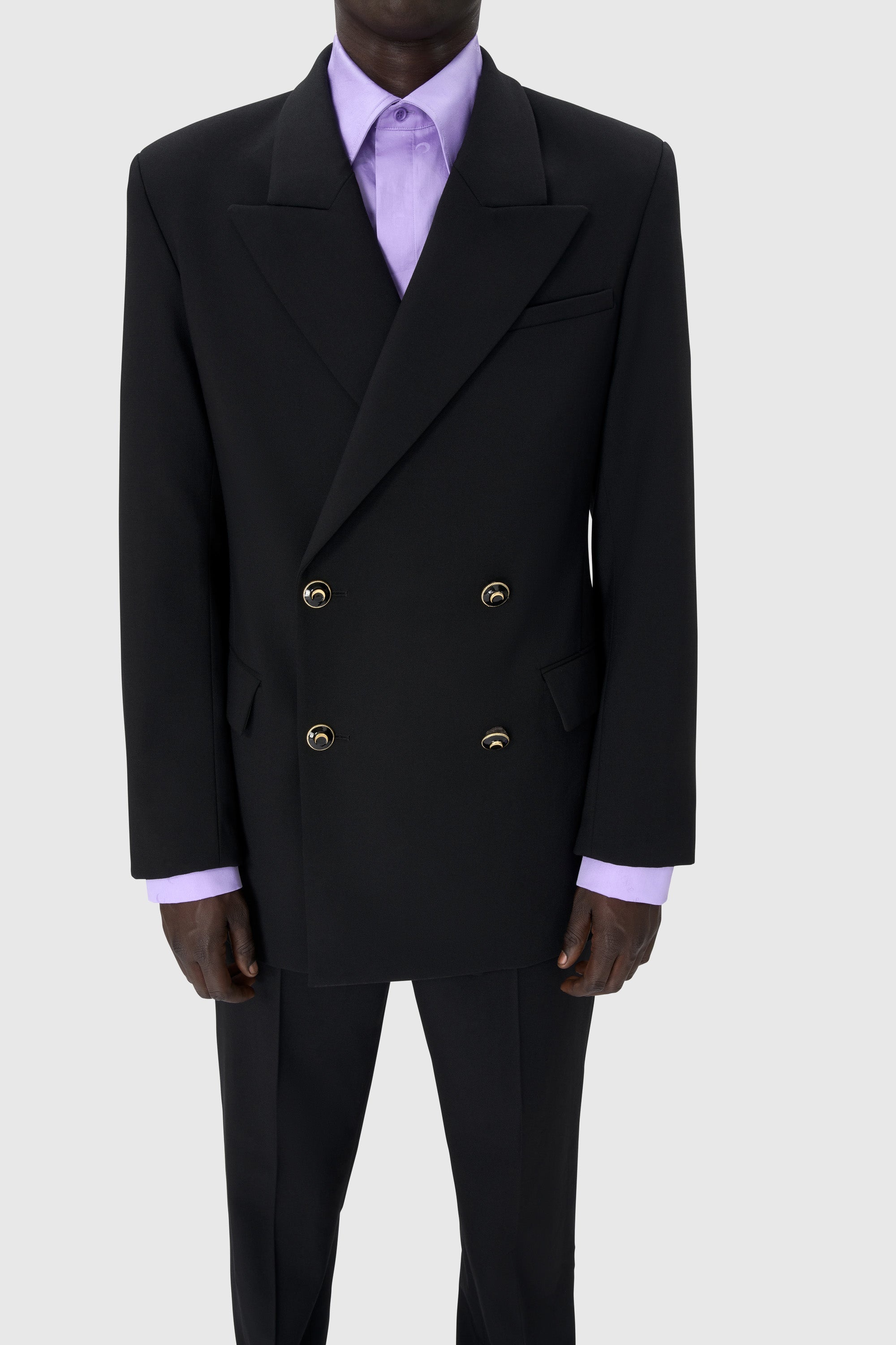 Virgin Wool Twill Fitted Jacket - 2