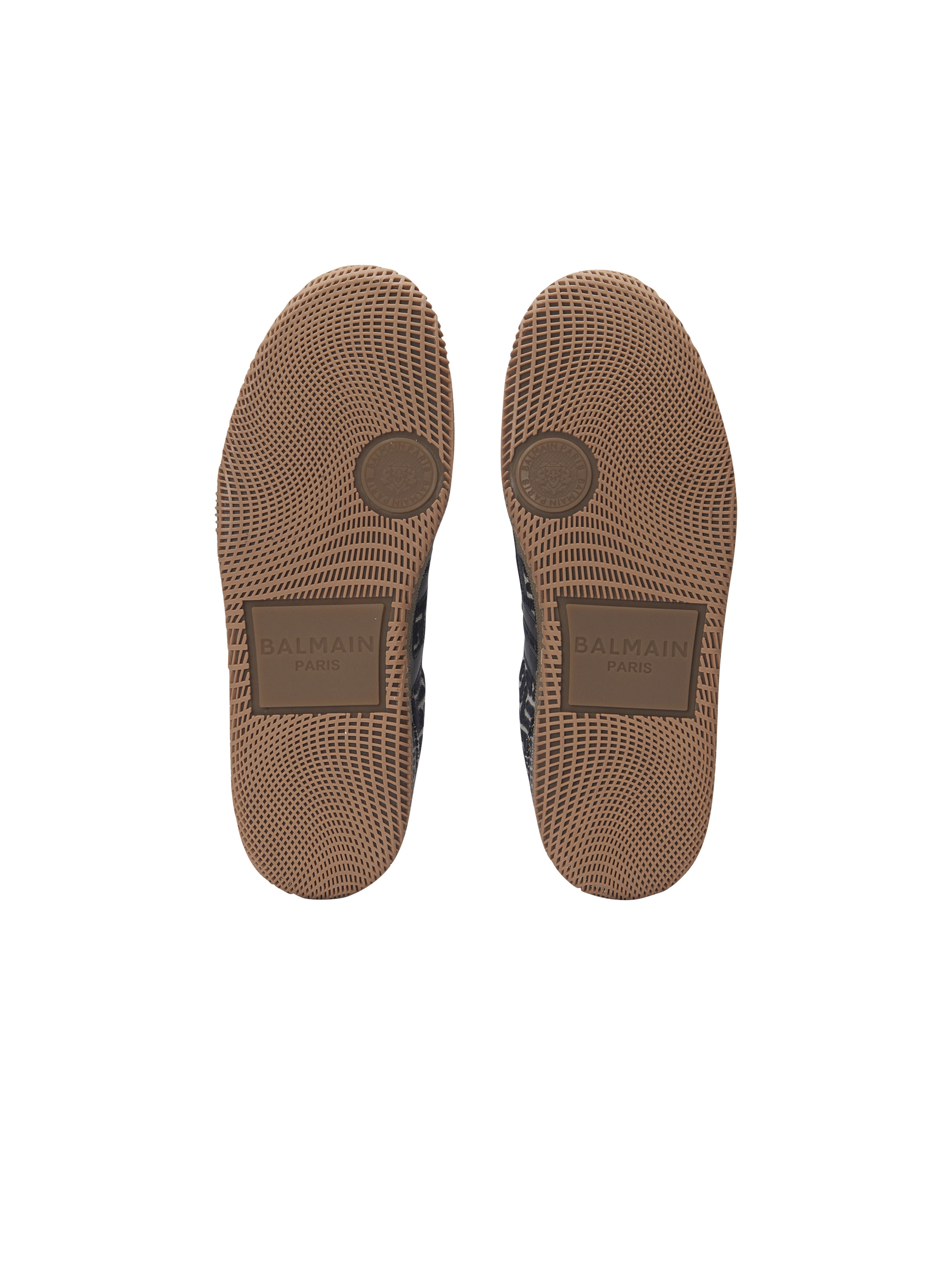 Balmain Swan trainers in PB Labyrinth jacquard - 4