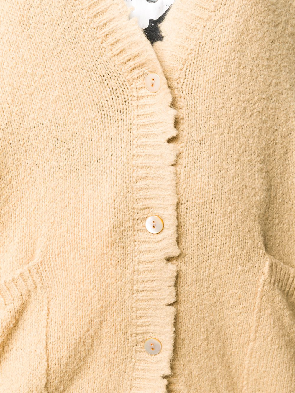 distressed finish oversized cardigan - 5