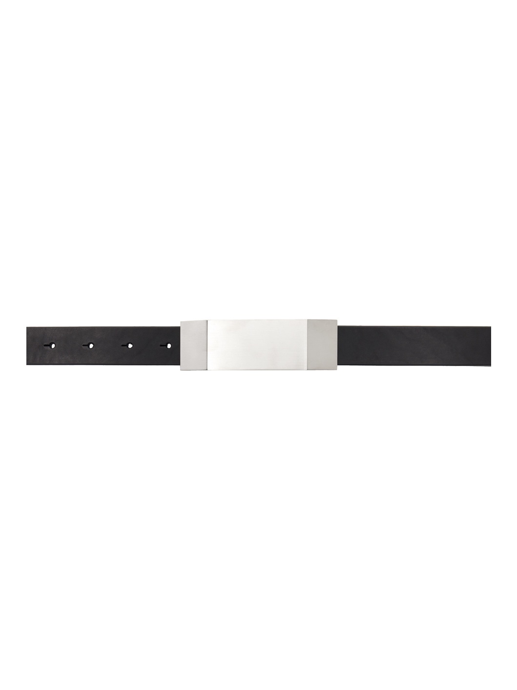 Rick Owens Black Porterville Beveled Buckle Belt | ssense | REVERSIBLE 