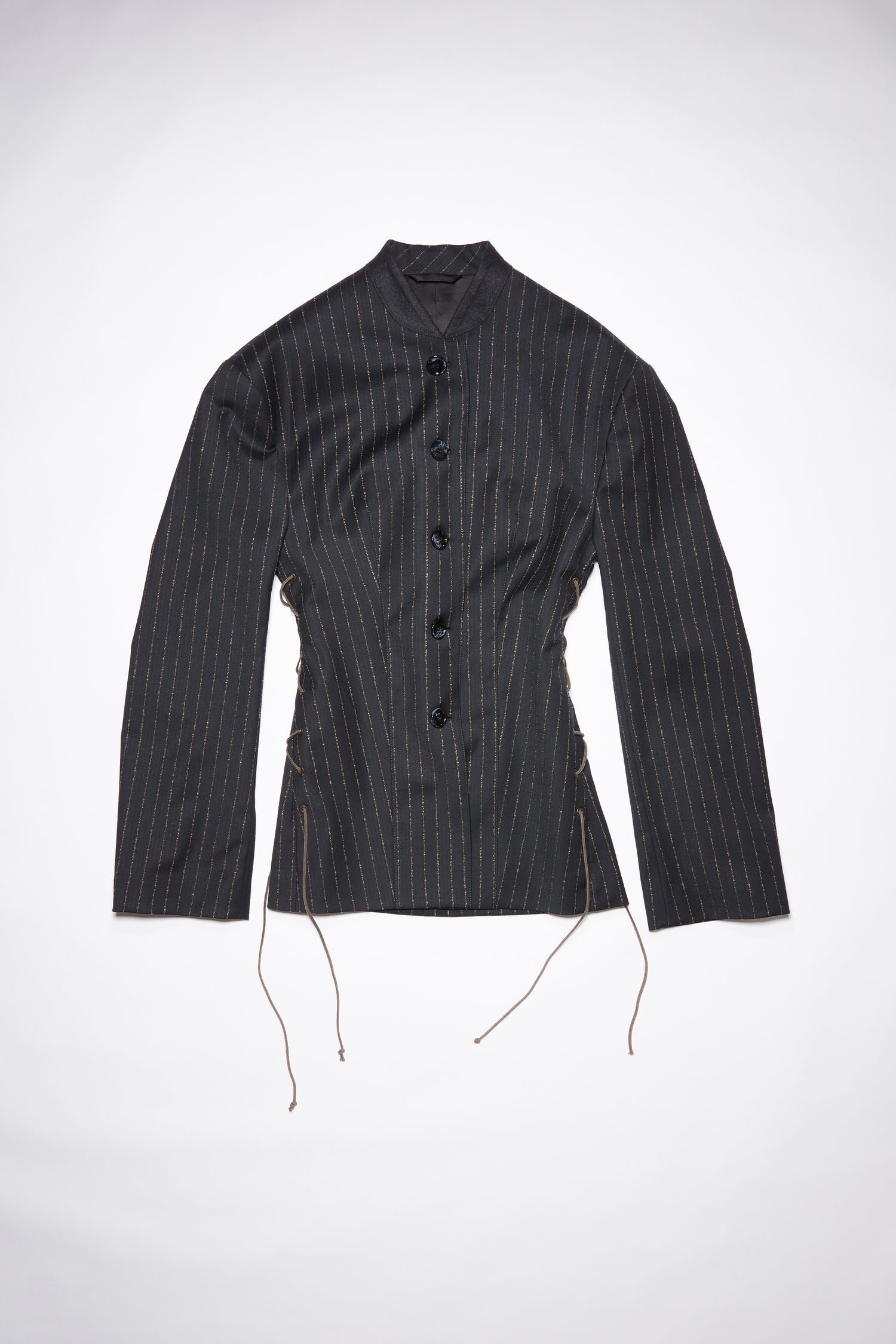 Laced suit jacket - Black - 1