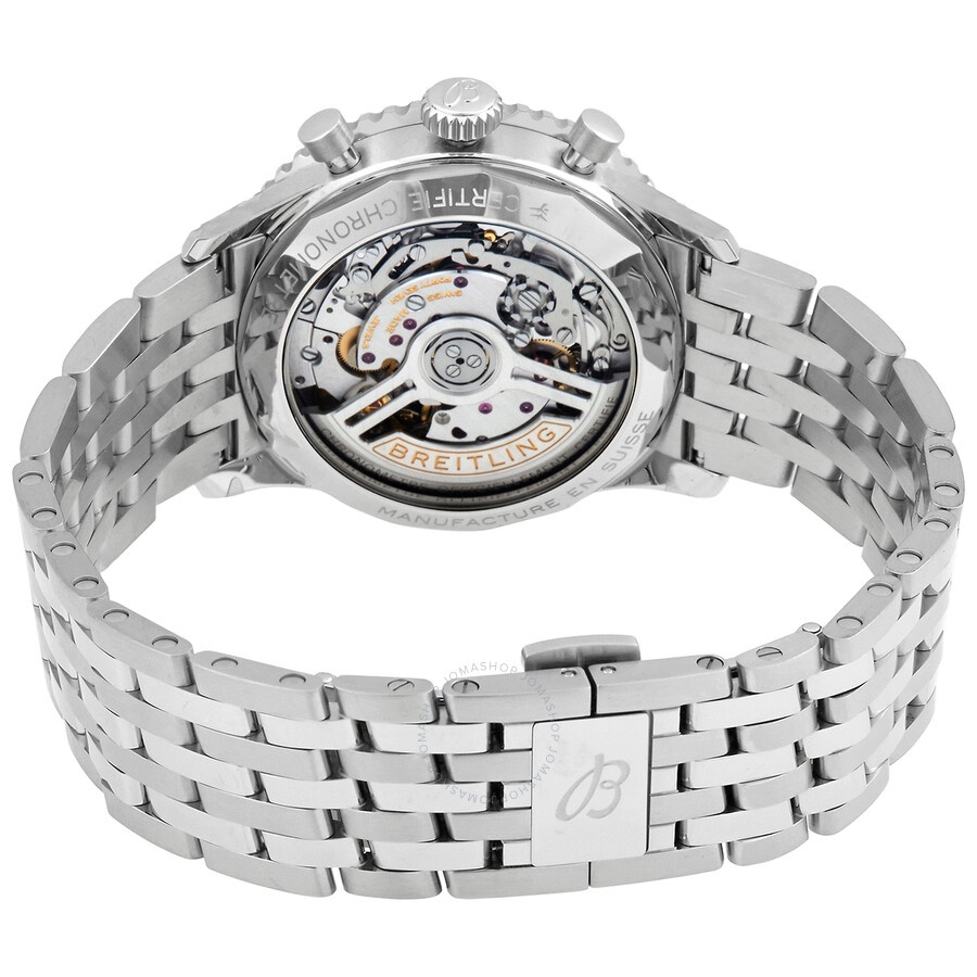 Breitling Navitimer Chronograph Automatic Chronometer Silver Dial Men's Watch AB0139211G1A1 - 3