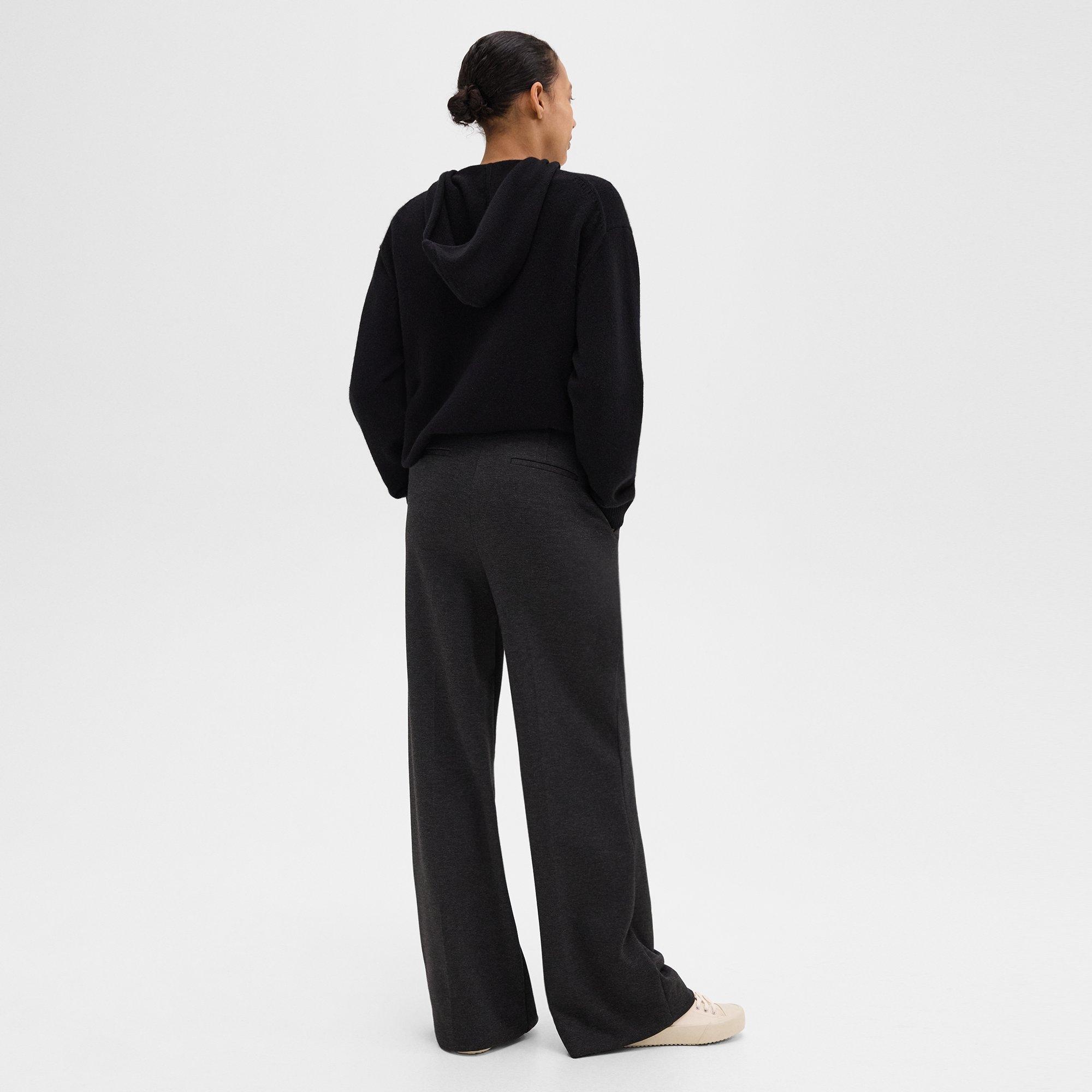 Wide-Leg Pant in Double-Knit Jersey - 3