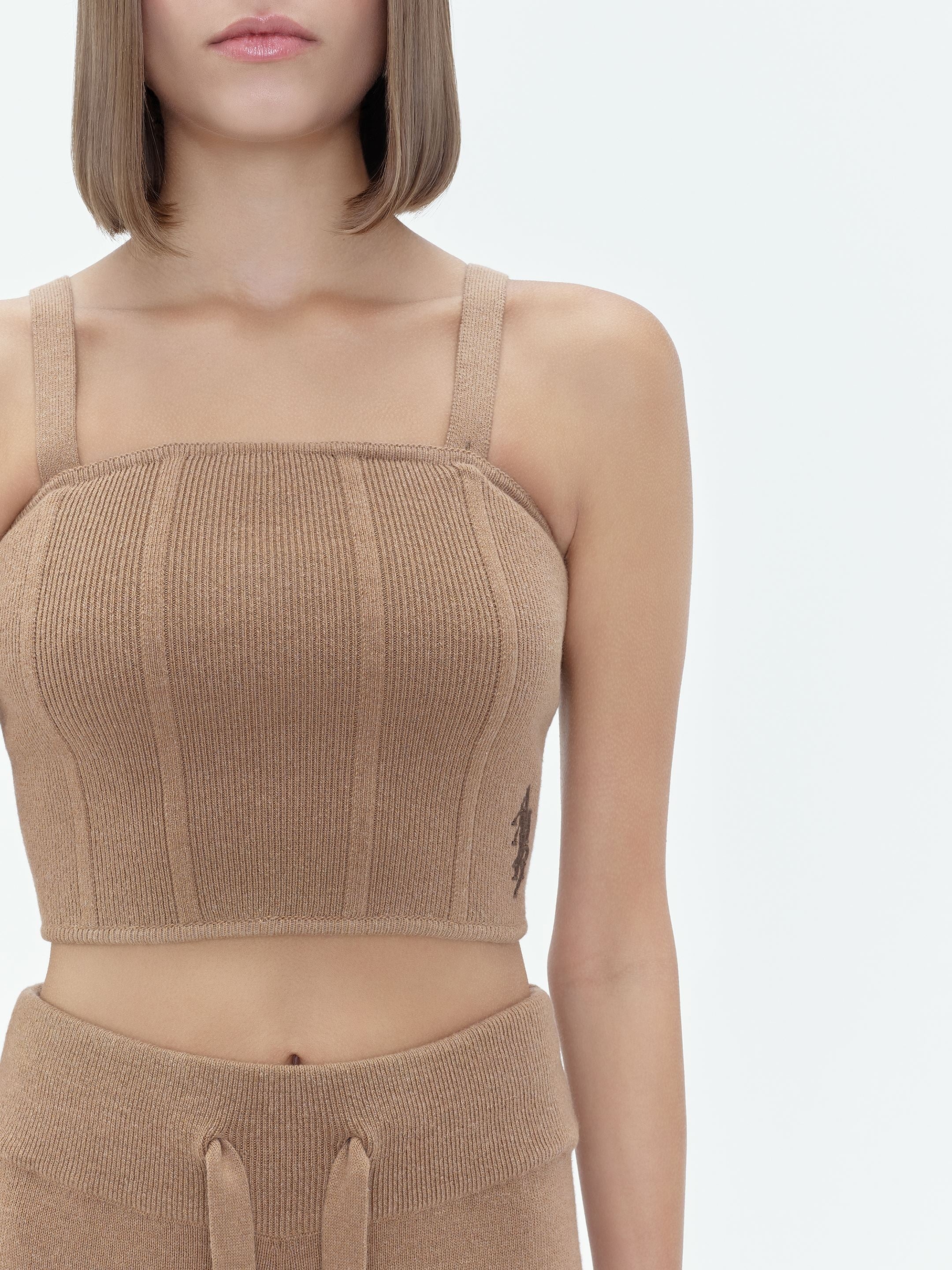 AMIRI STACK KNIT BUSTIER - 7