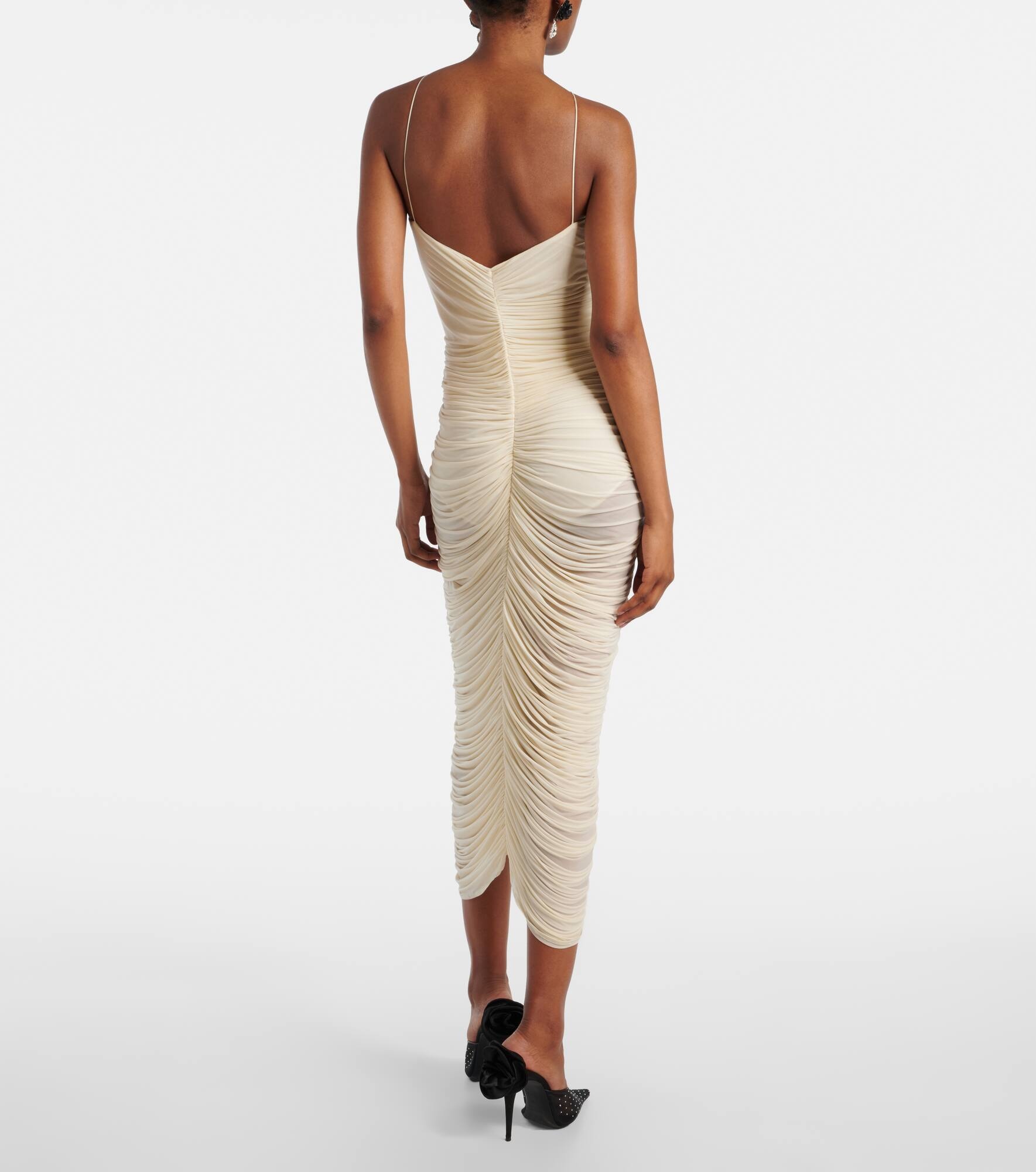 Ruched halterneck maxi dress - 3