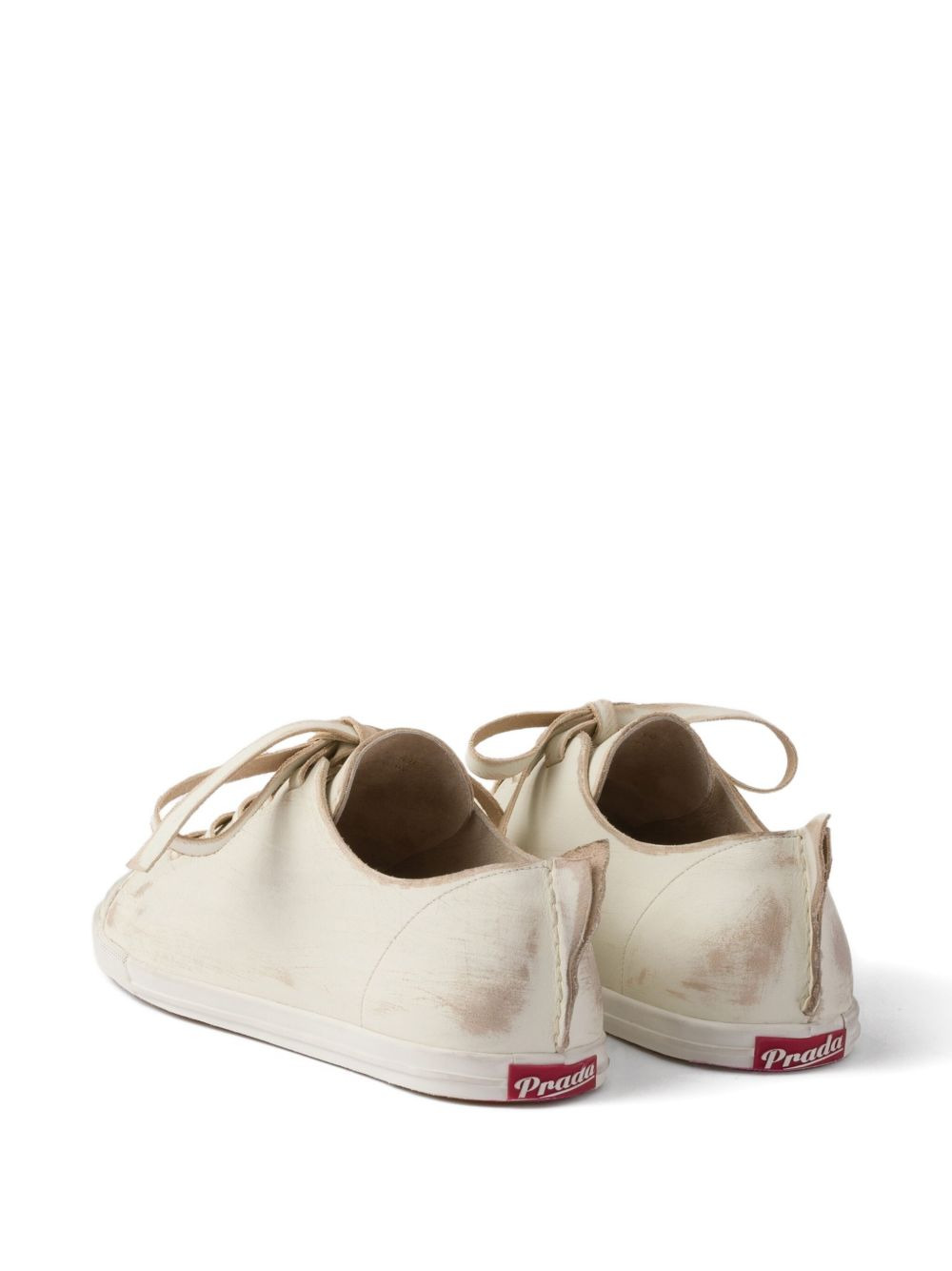 lace-up leather sneakers - 2