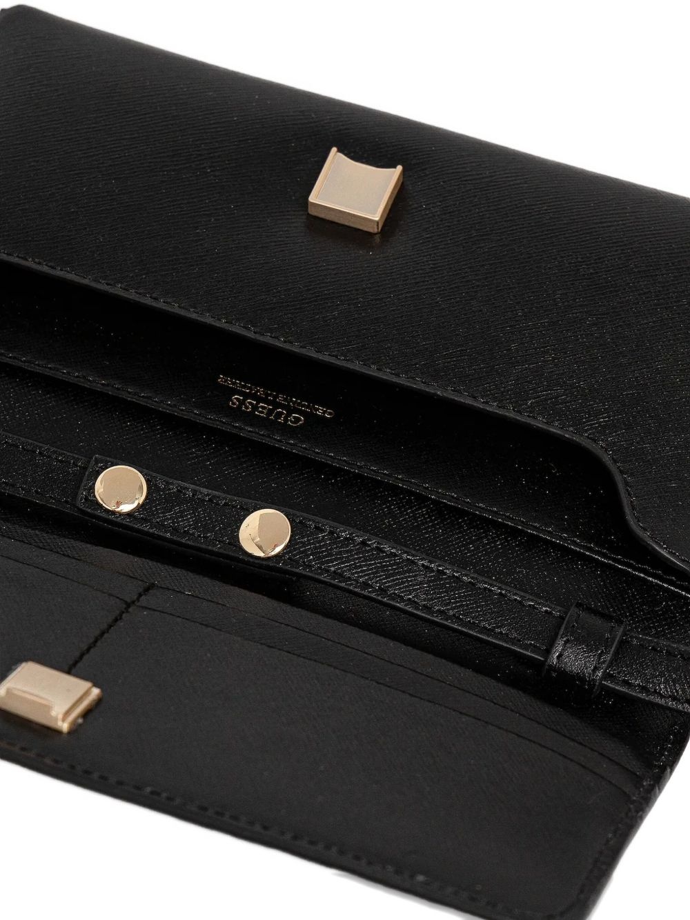 logo-plaque clutch bag - 3