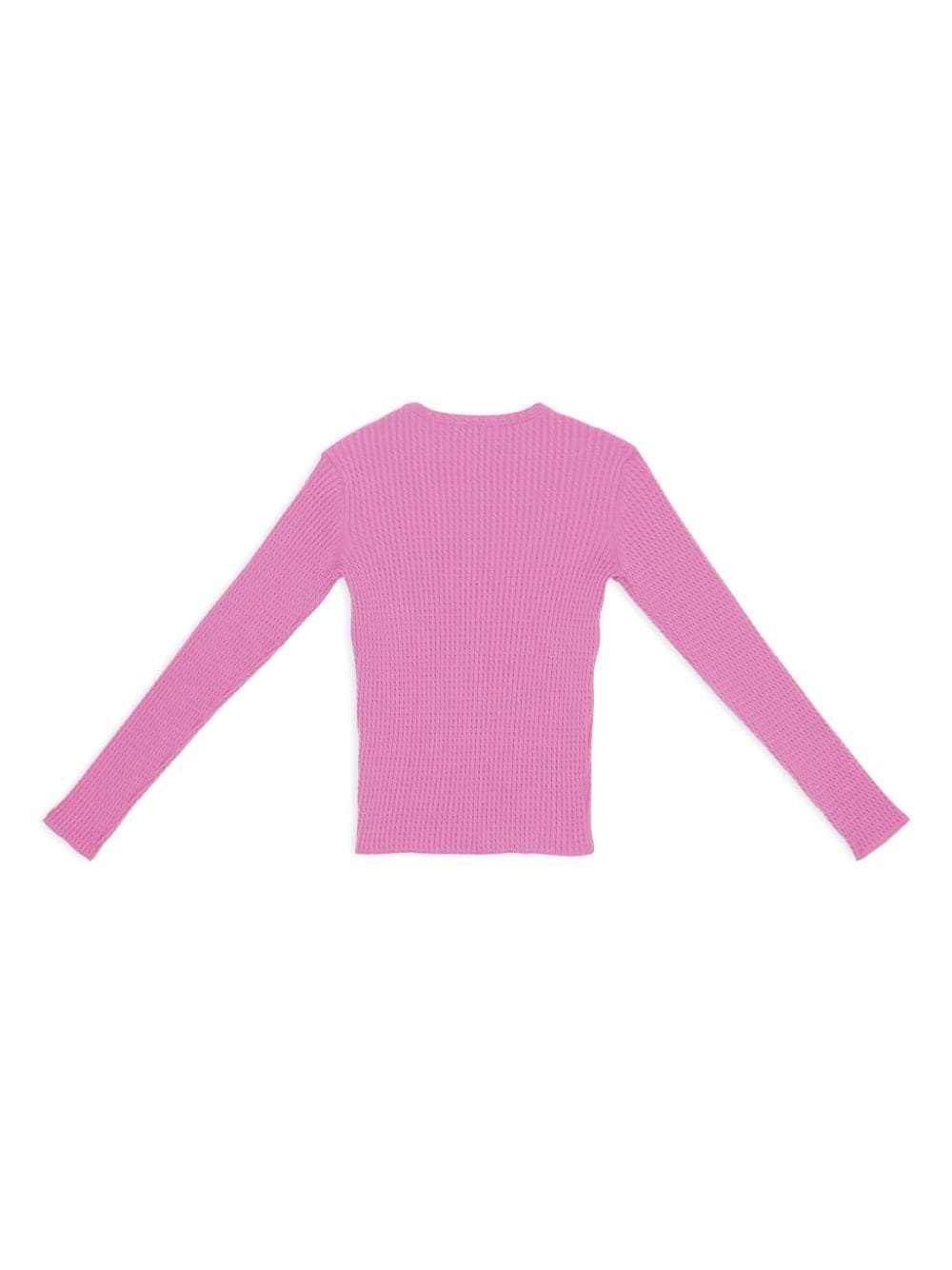 round-neck waffle-knit jumper - 5