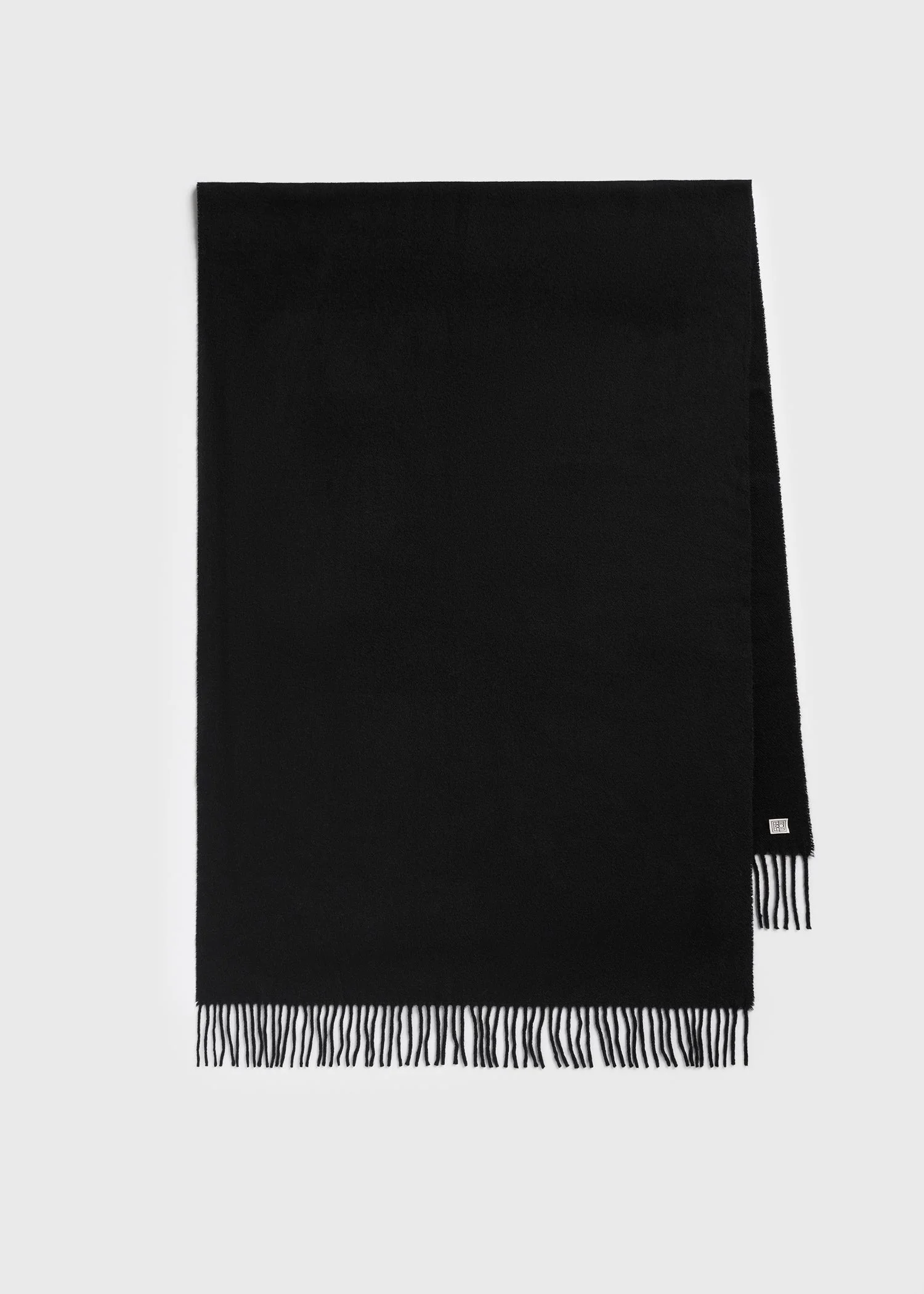 Cashmere scarf black - 1