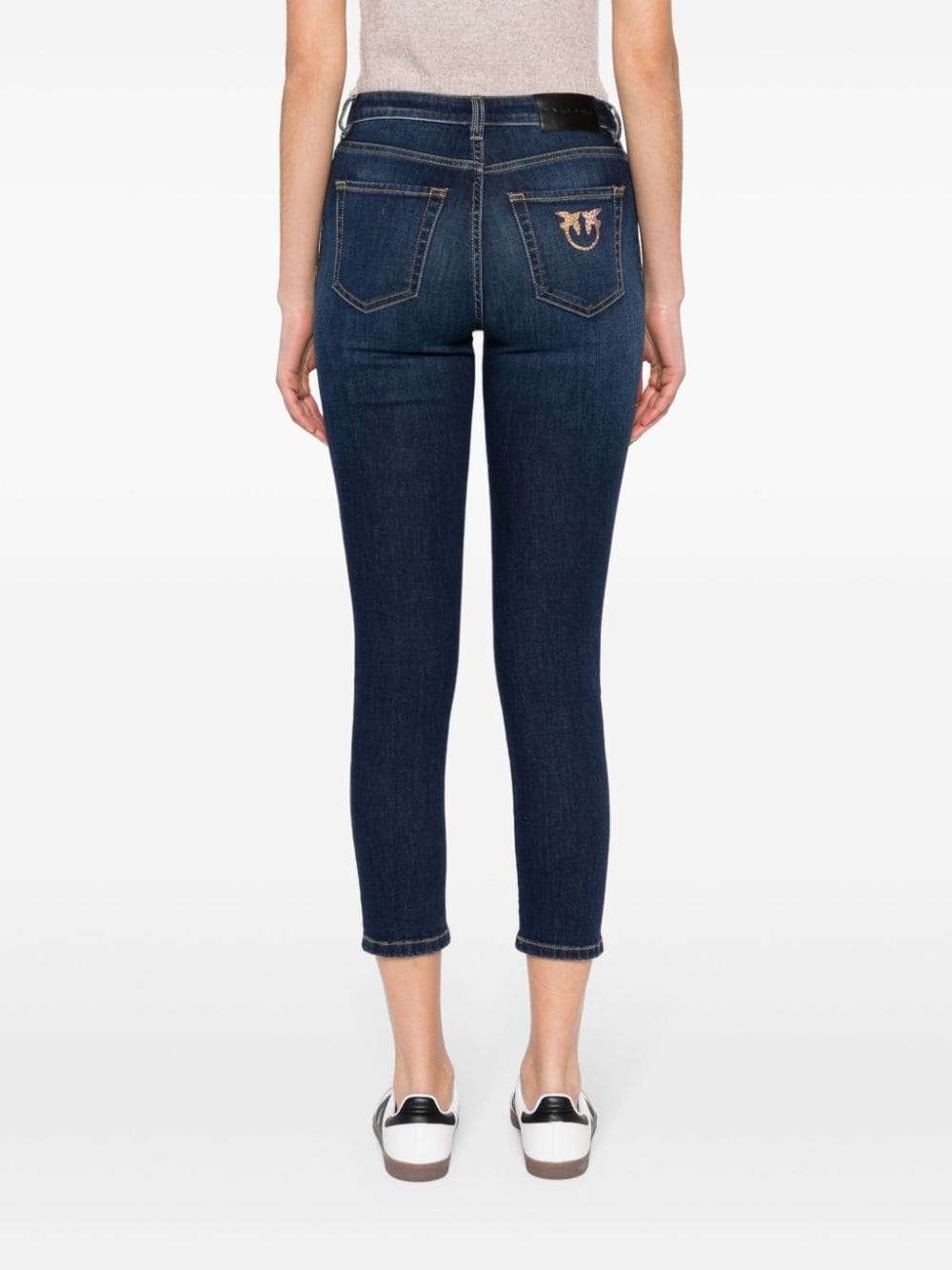 Love-Birds-appliquÃ© denim jeans - 4