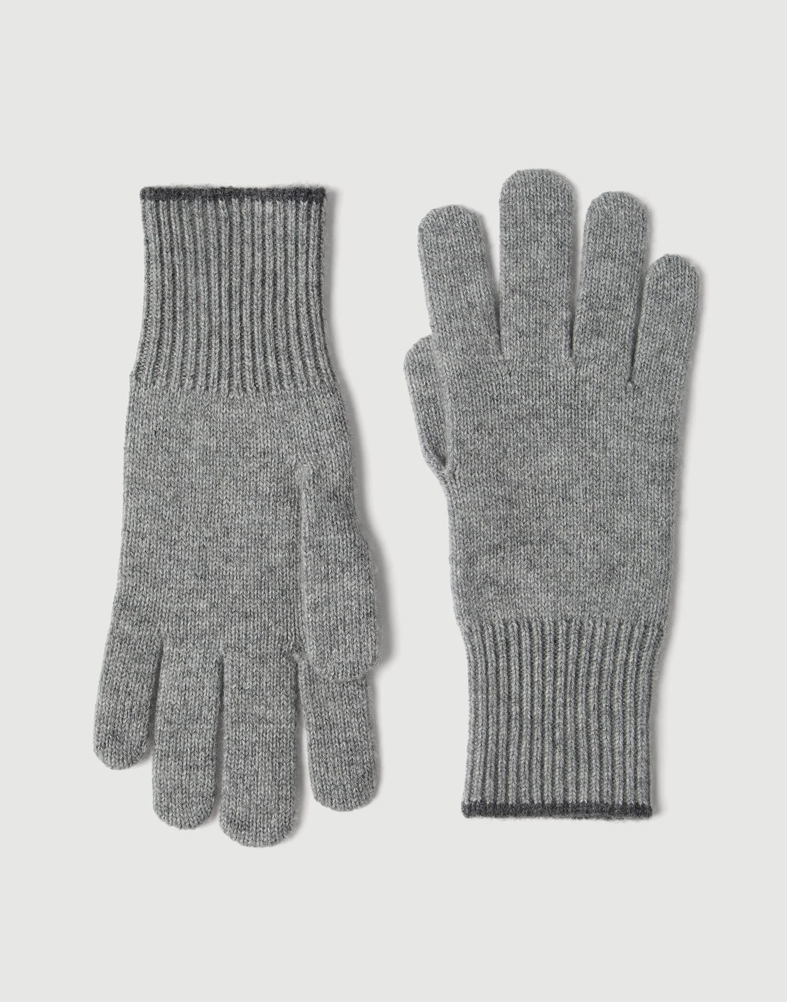 Cashmere knit gloves - 1