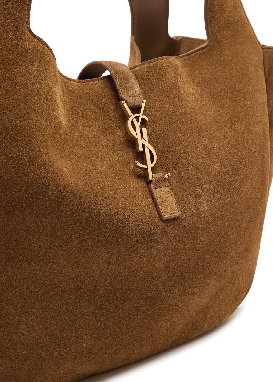 Saint Laurent Logo Suede Cabas Tote - 3