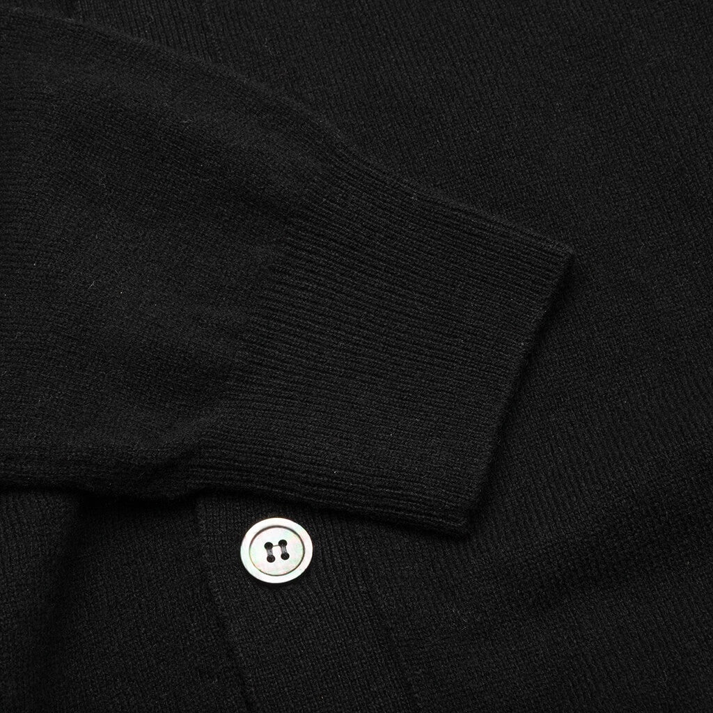 COMME DES GARCONS PLAY X THE ARTIST INVADER CARDIGAN - BLACK - 5