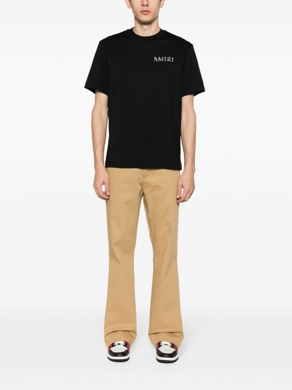 cotton loose-leg chinos - 2