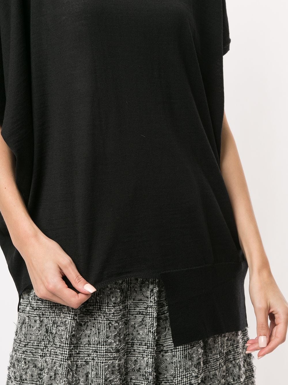 asymmetric lightweight T-shirt - 5