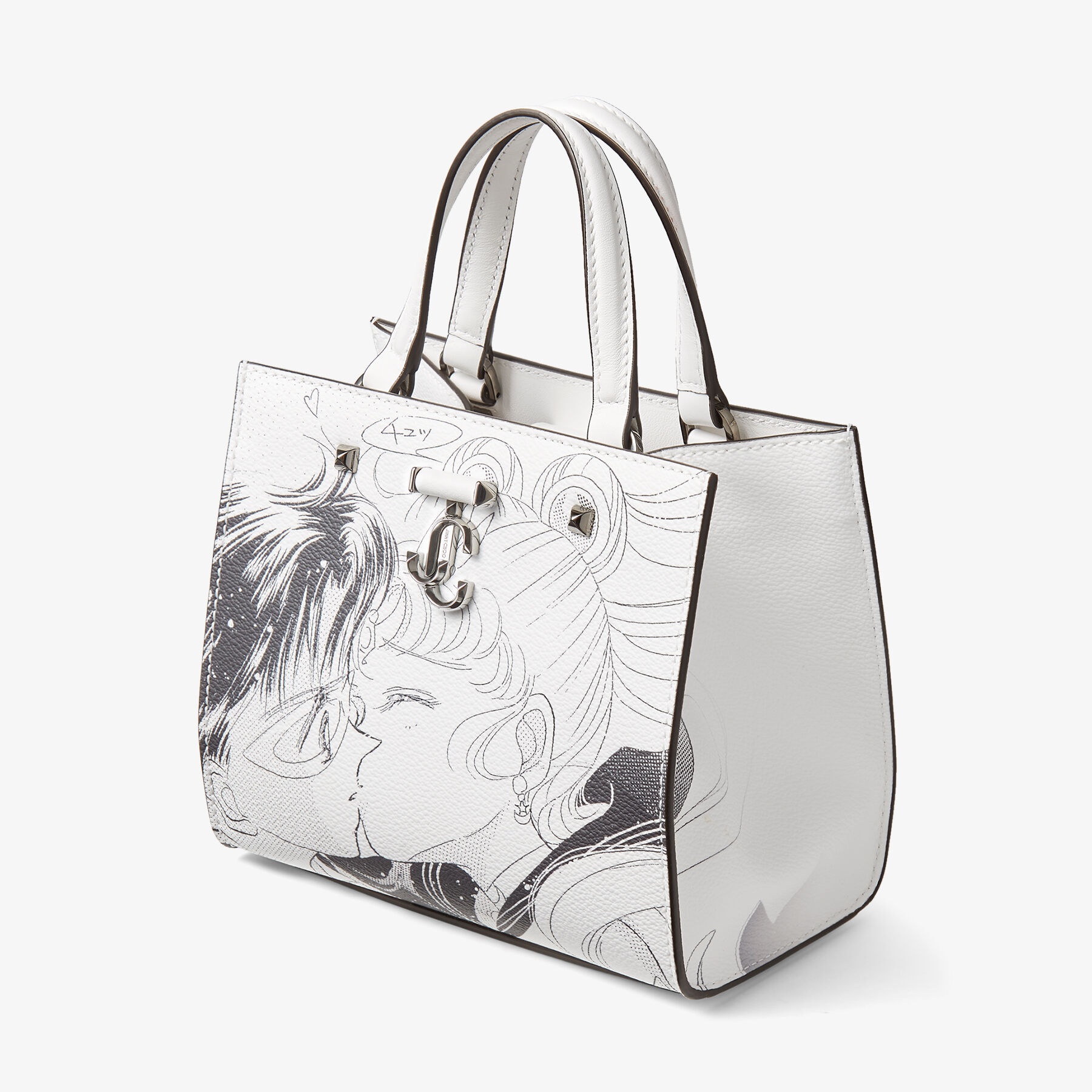 Sailor Moon & Tuxedo Mask Varenne Tote S
Monochrome Manga Printed PU Leather Tote Bag - 4