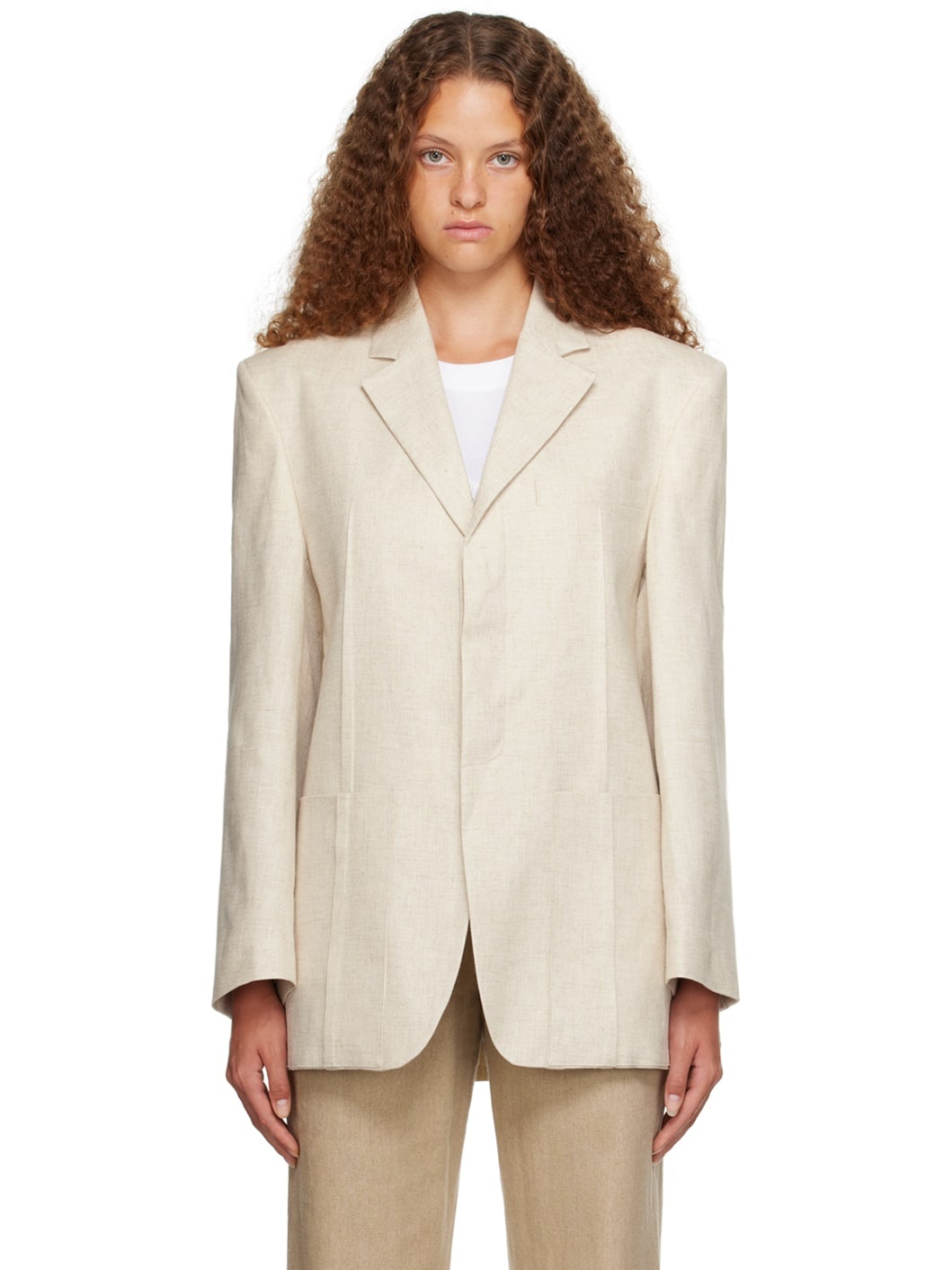 Beige Le Chouchou 'La Veste D'homme' Blazer - 1