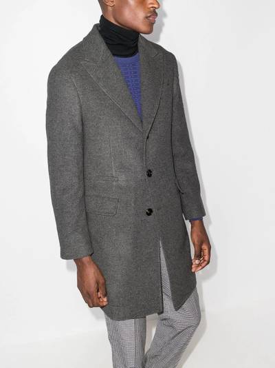 Brunello Cucinelli single-breasted cashmere coat outlook