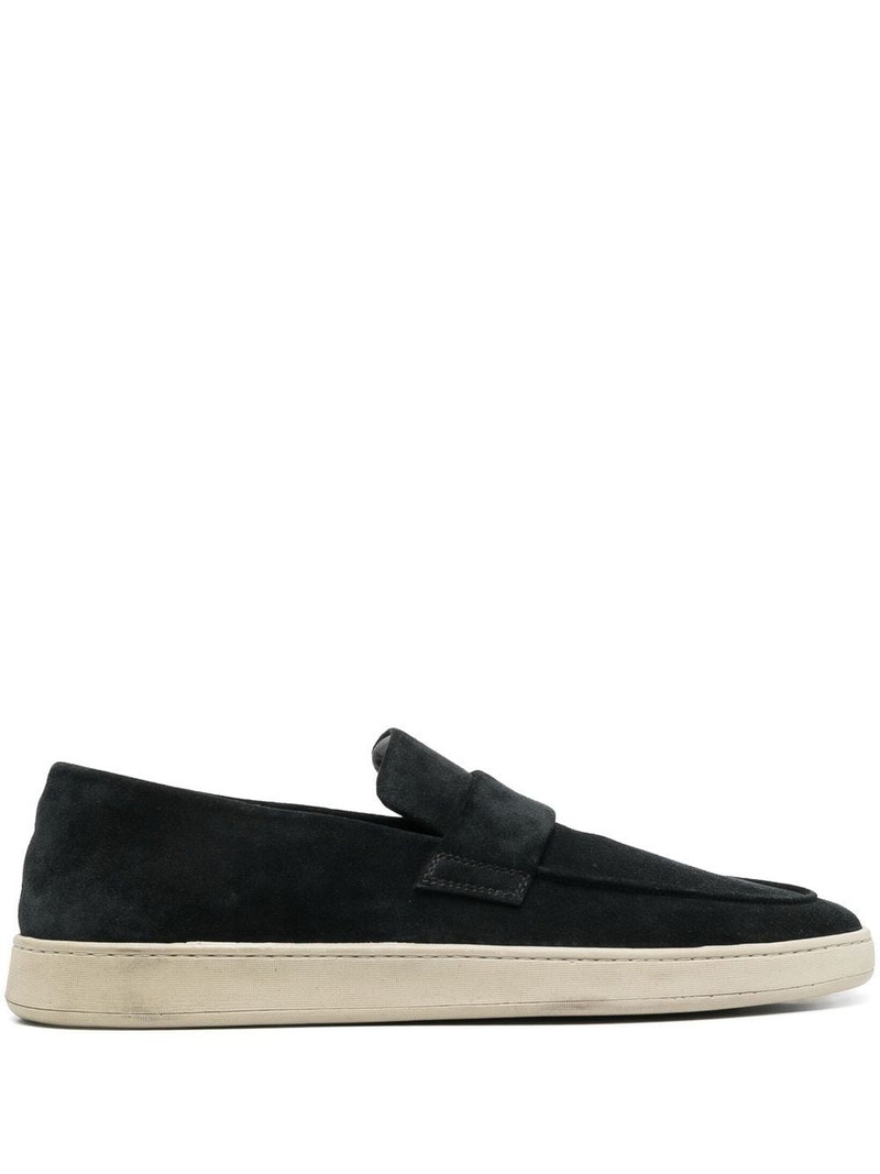 slip-on suede penny loafers 1