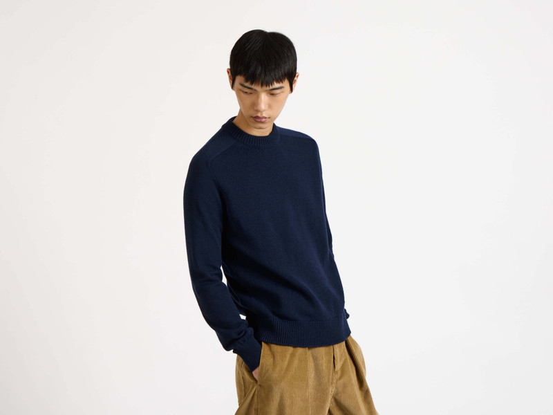 MENS RAGLAN JUMPER IN NAVY 1
