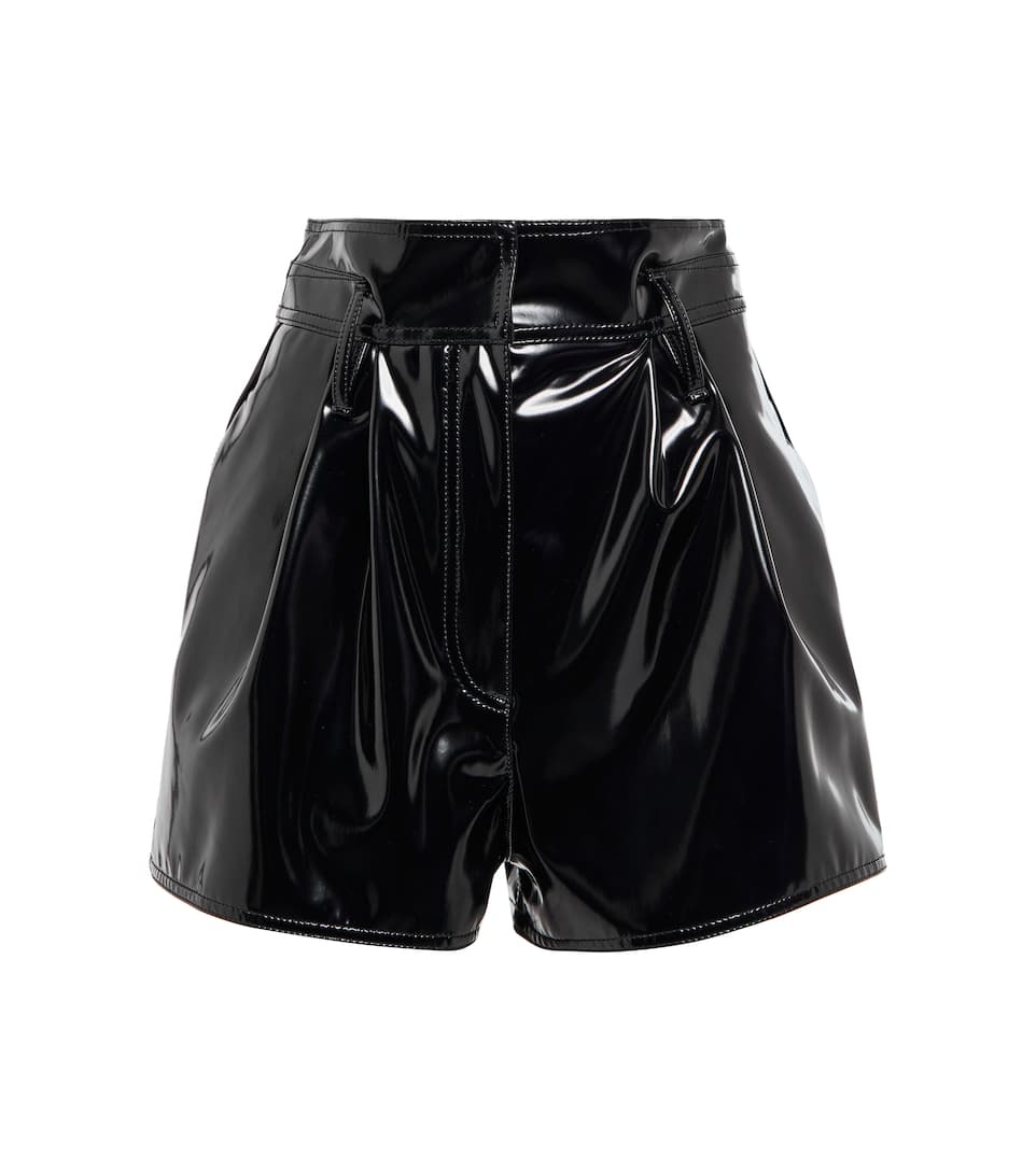 Faux leather shorts - 1