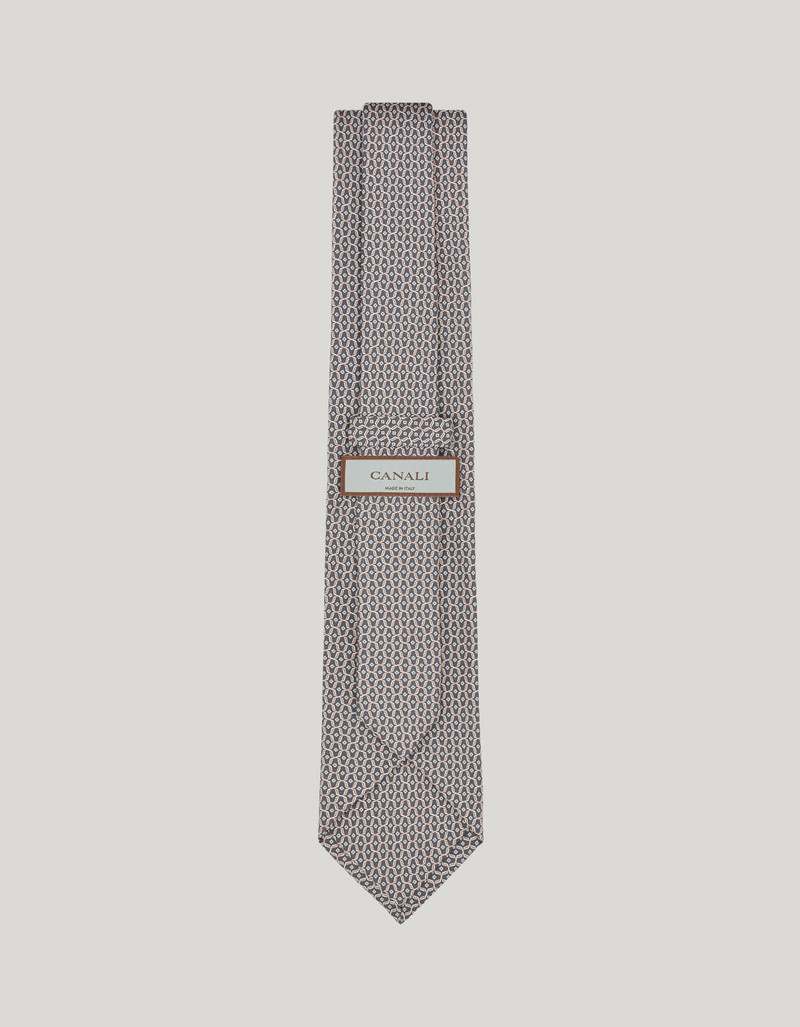 PRINTED SILK TIE, PATTERNED MOTIF 3