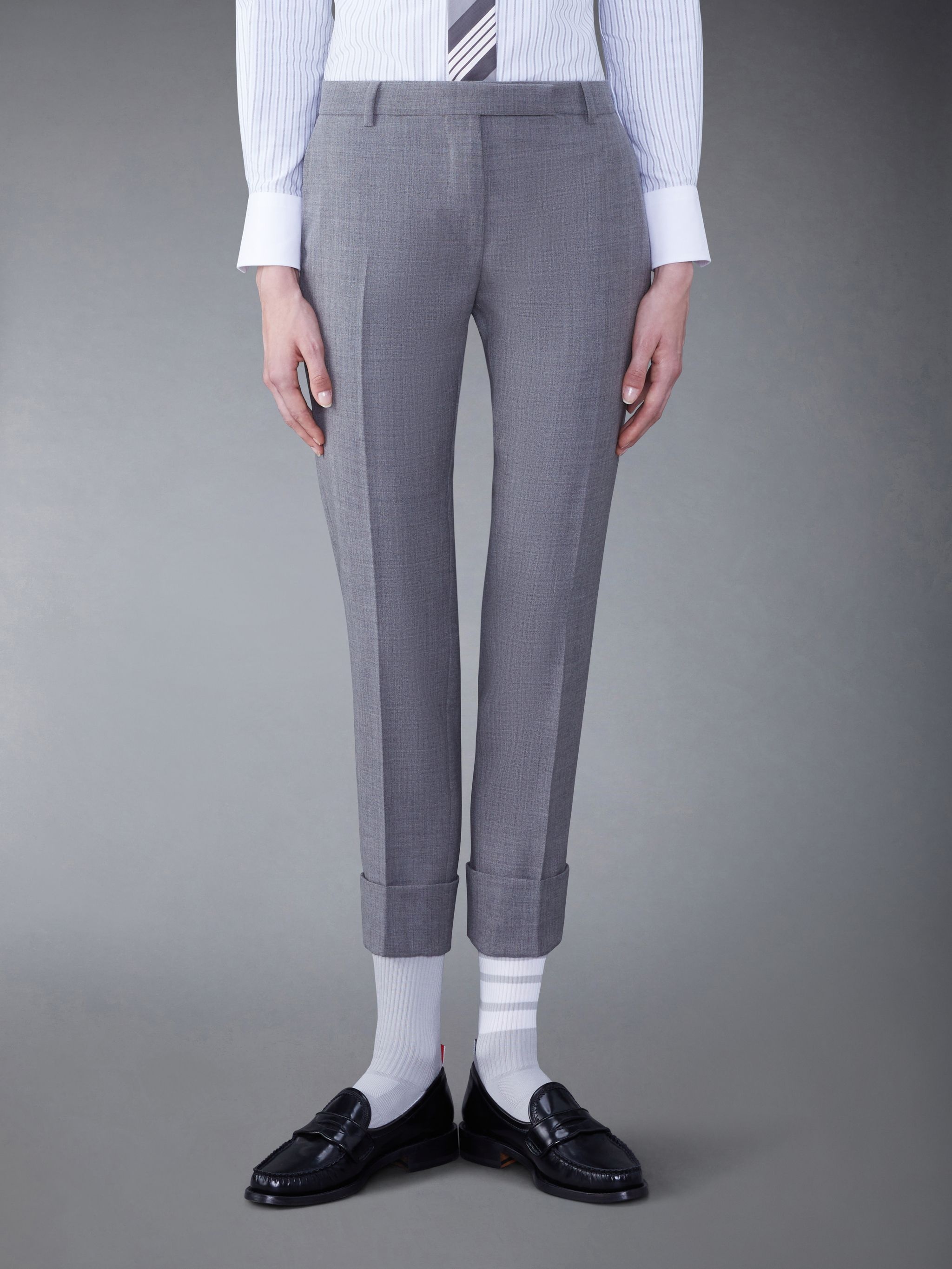 cropped tailored trousers - 1