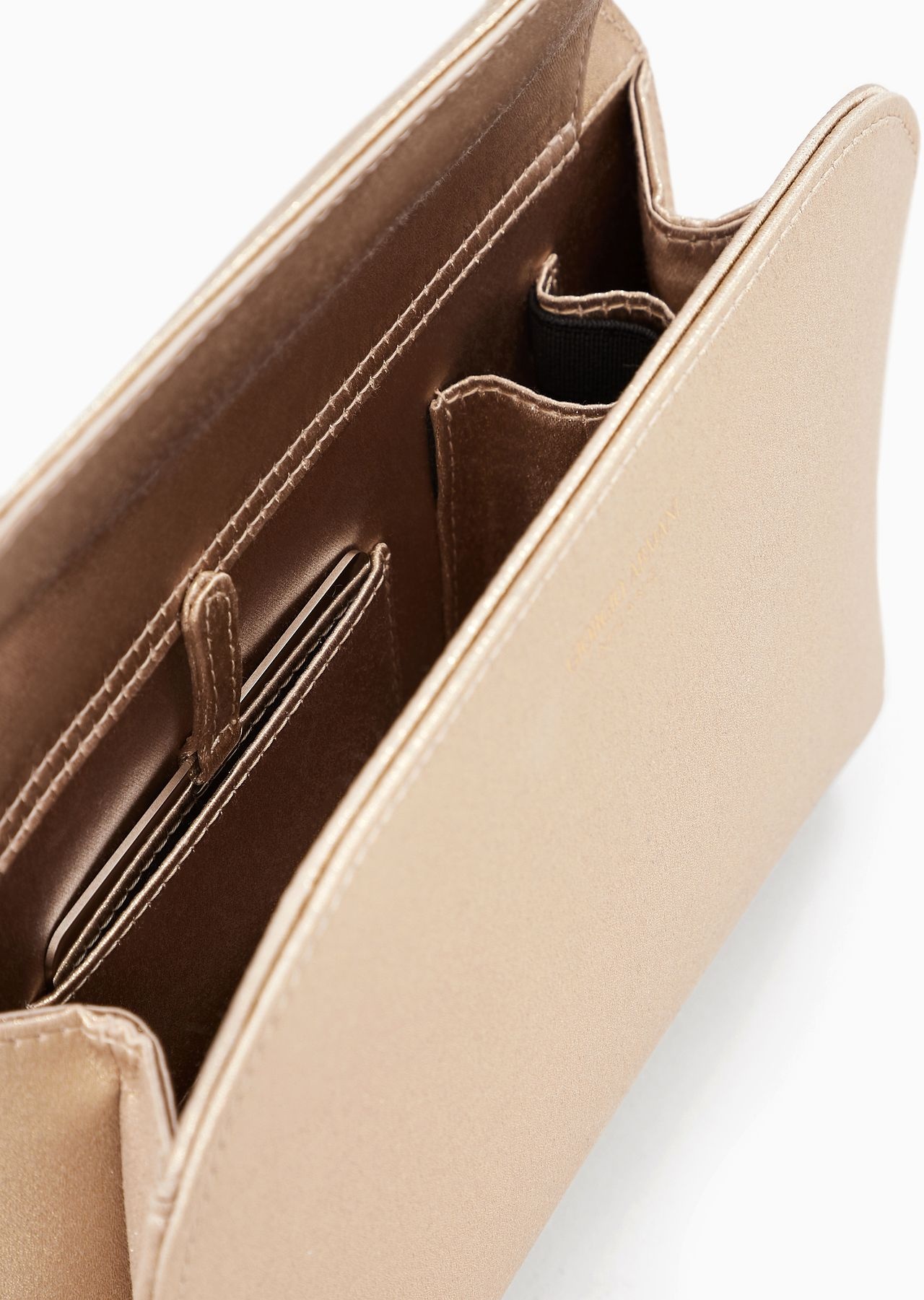 Lamé-satin la Prima clutch bag - 4