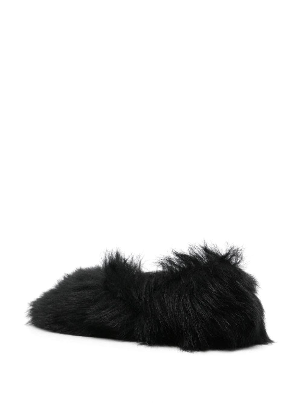 faux-fur ballerina shoes - 3