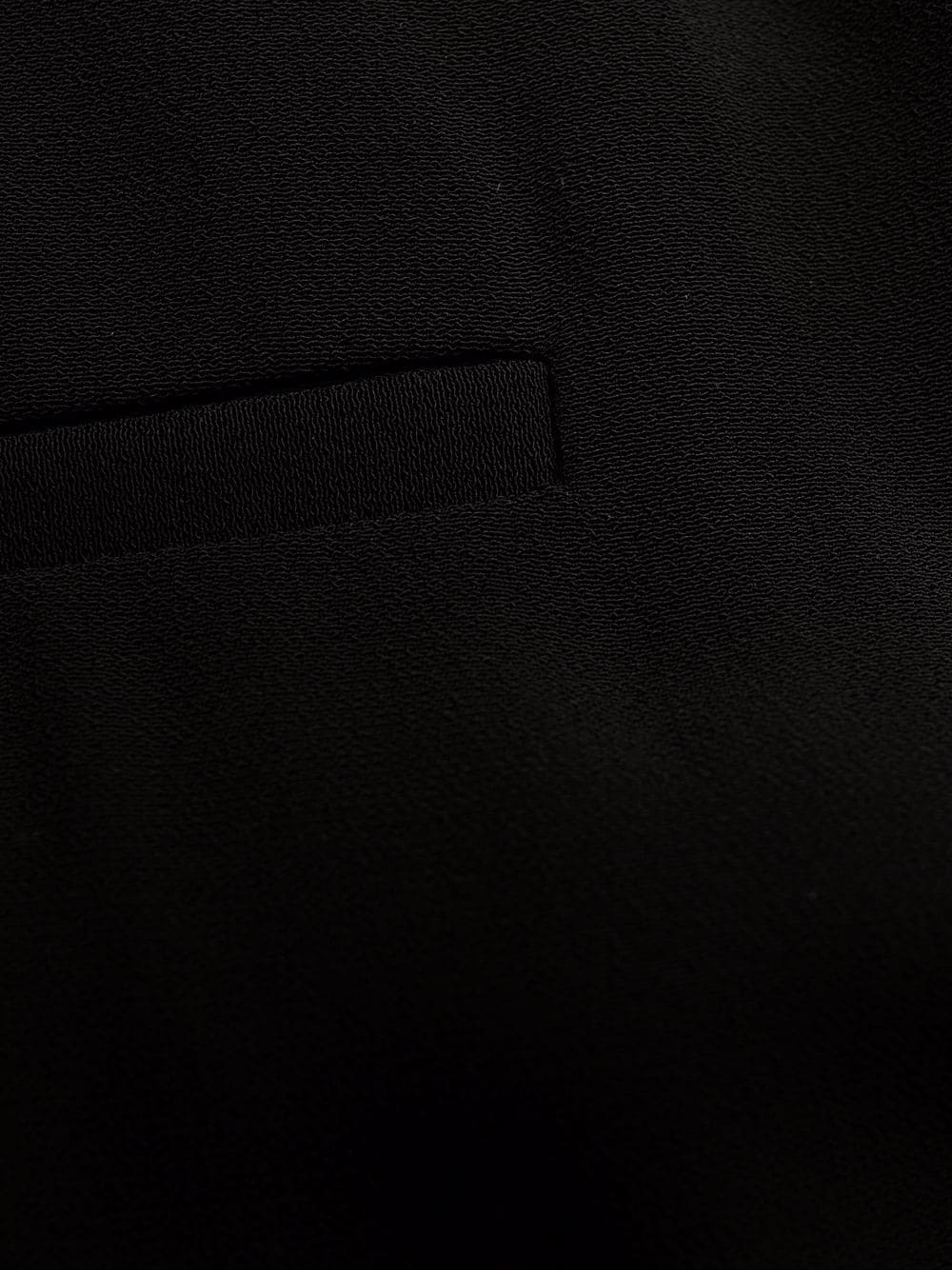 side folded crepe cropped trousers - 6