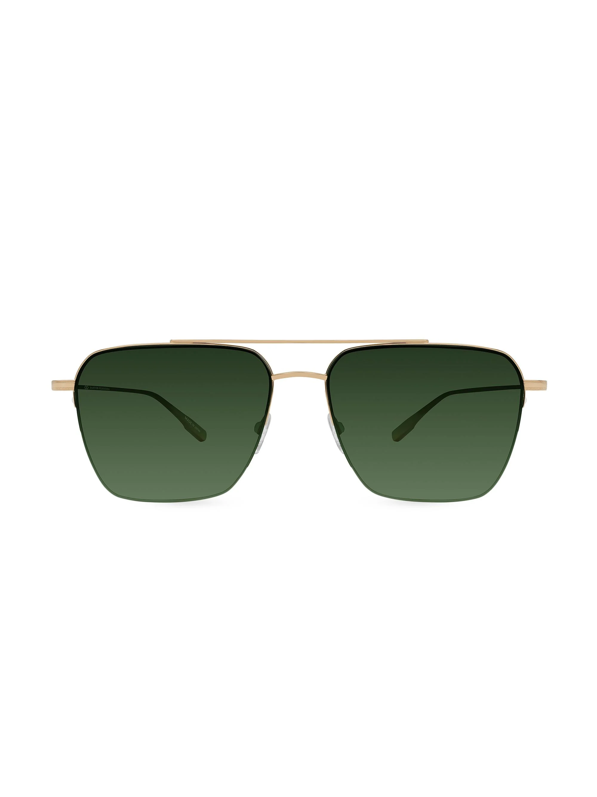 Men's Armstrong 55MM Aviator Sunglasses - Gold Green - 1