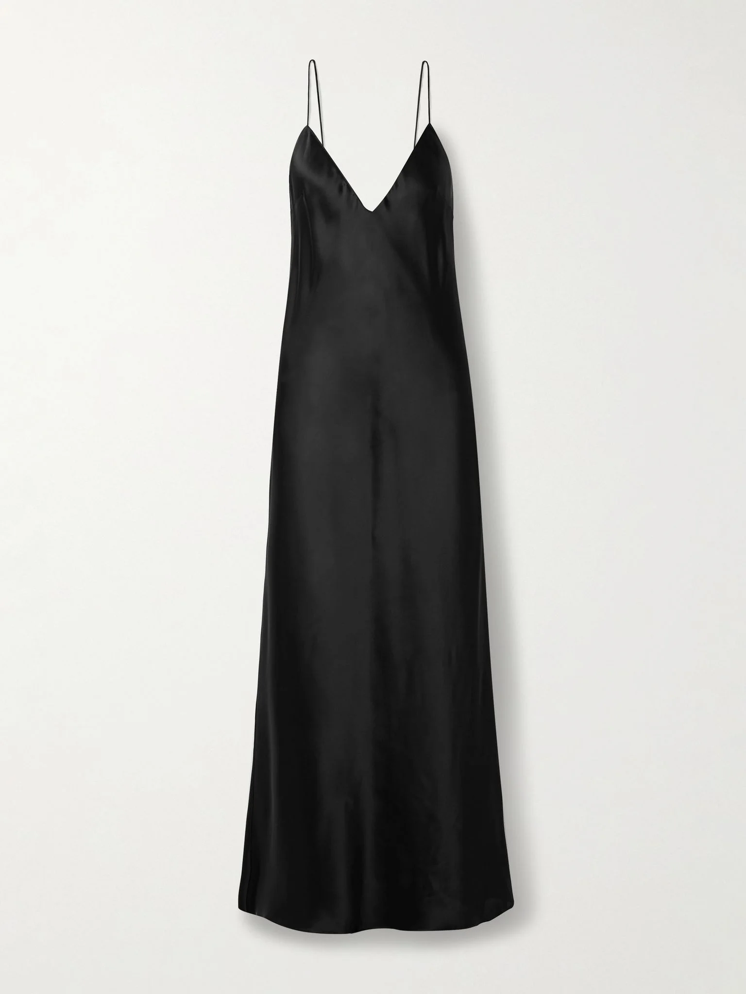Taja satin maxi dress Black - 1