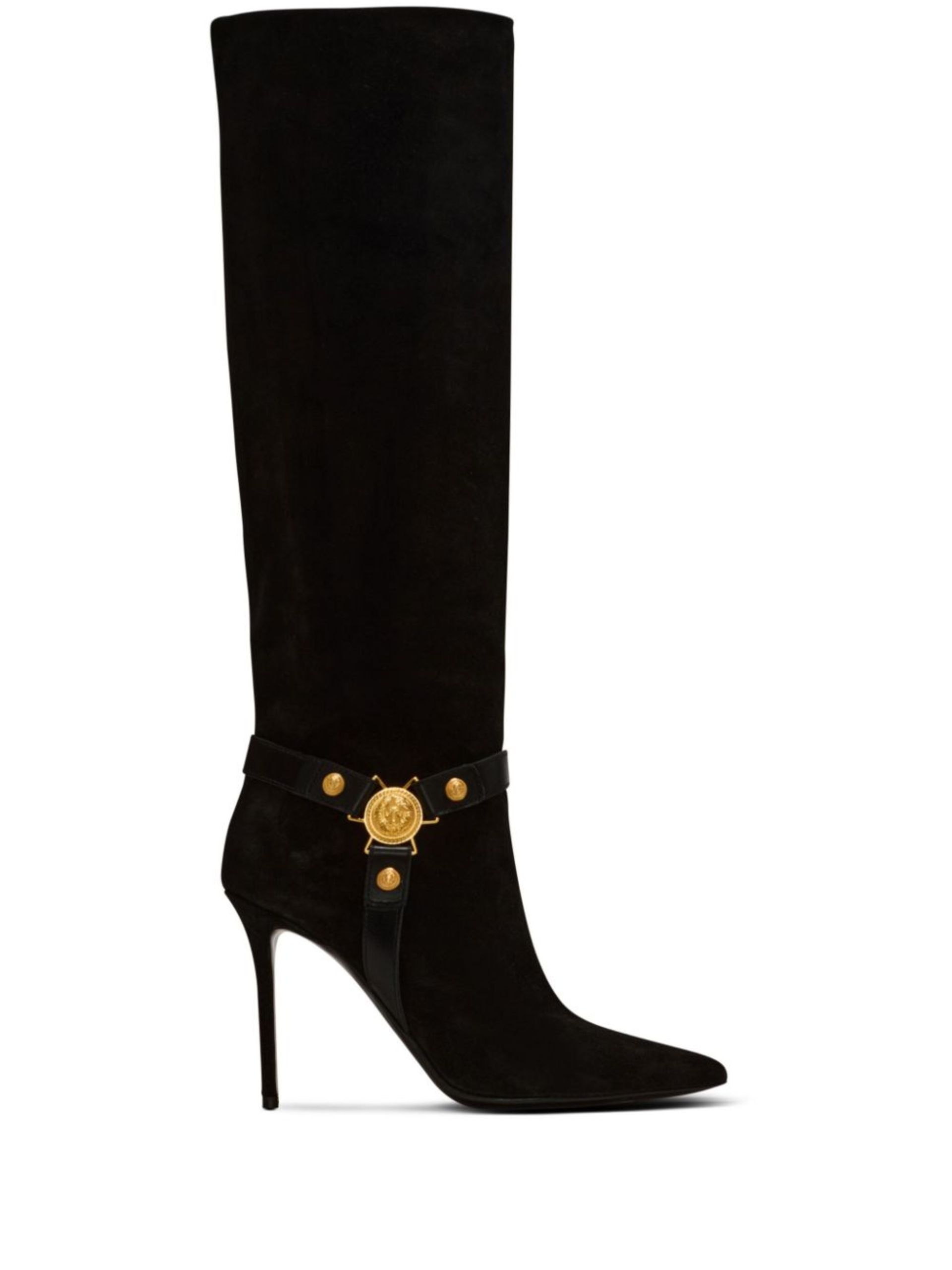 Black Eva 95 Suede Boots - 1