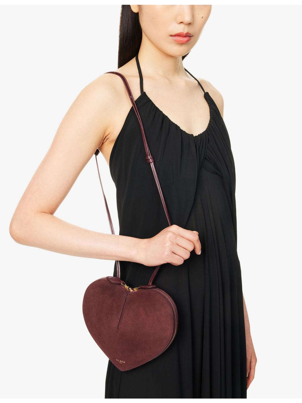 Le Coeur Foil-Print Logo Leather Shoulder Bag - 2