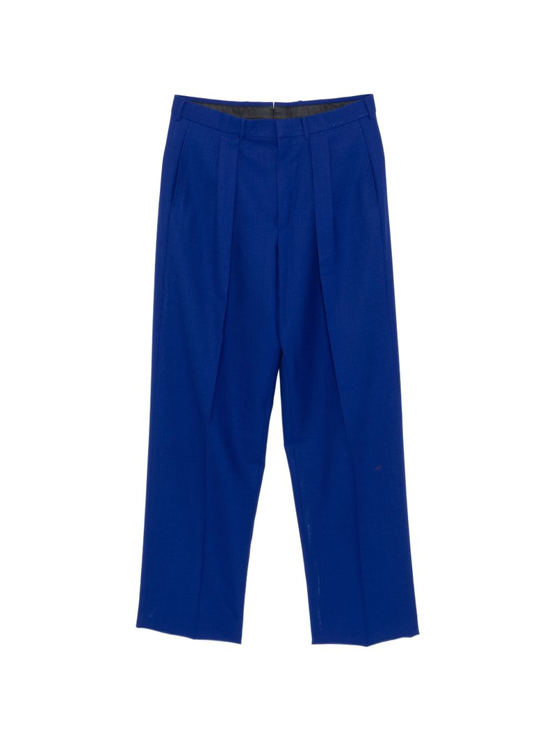pleated twill trousers 1