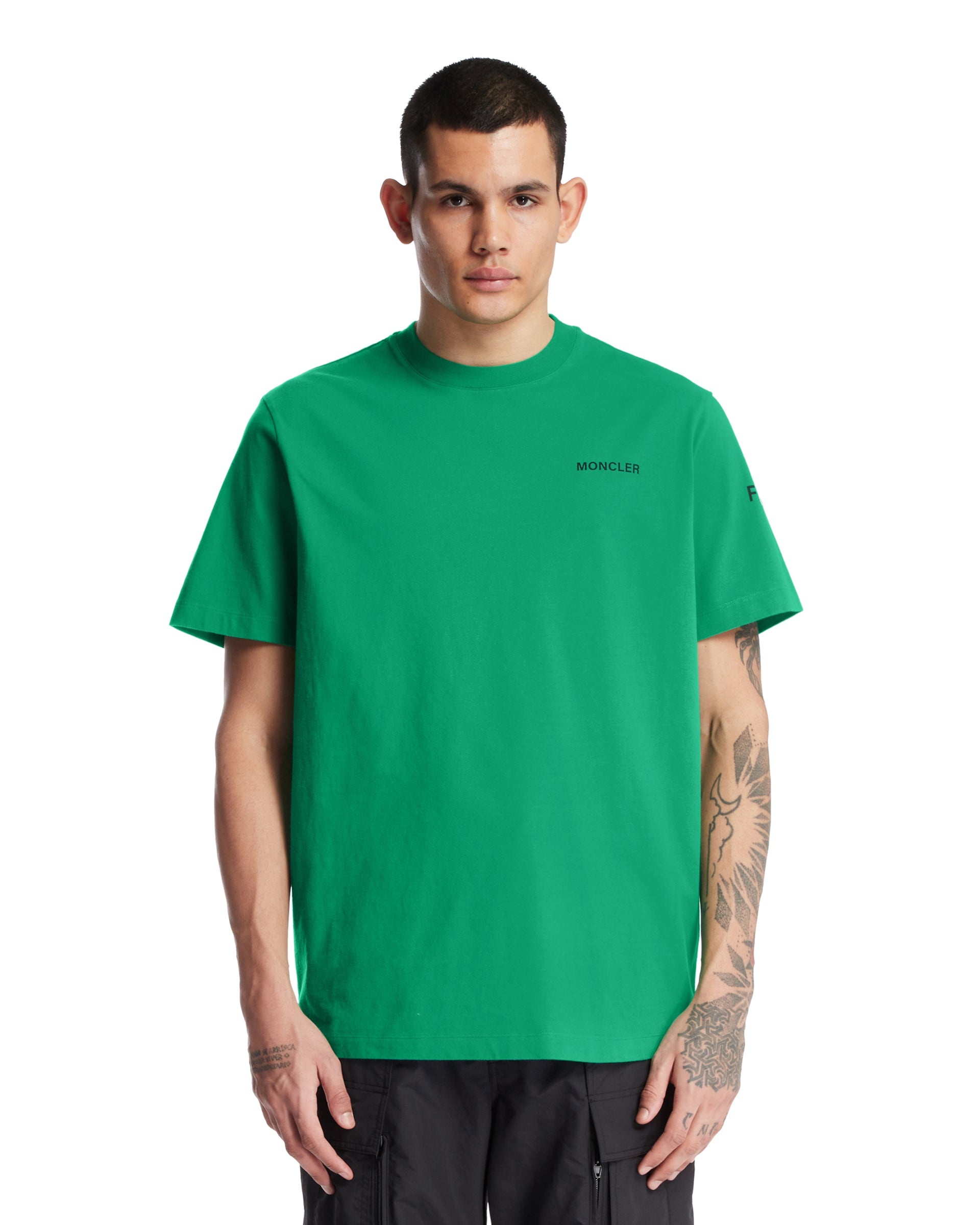 Moncler Genius x FRGMT Green Cotton T-Shirt - 1