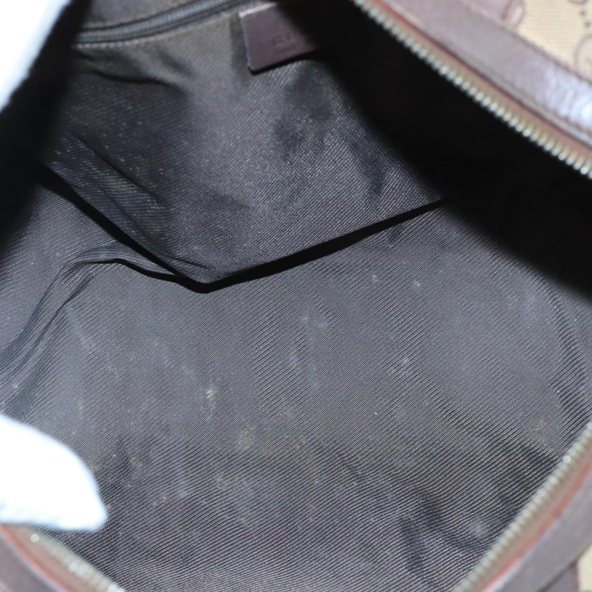 GUCCI GG Canvas Hand Bag Beige Brown Silver 000 000 - 10