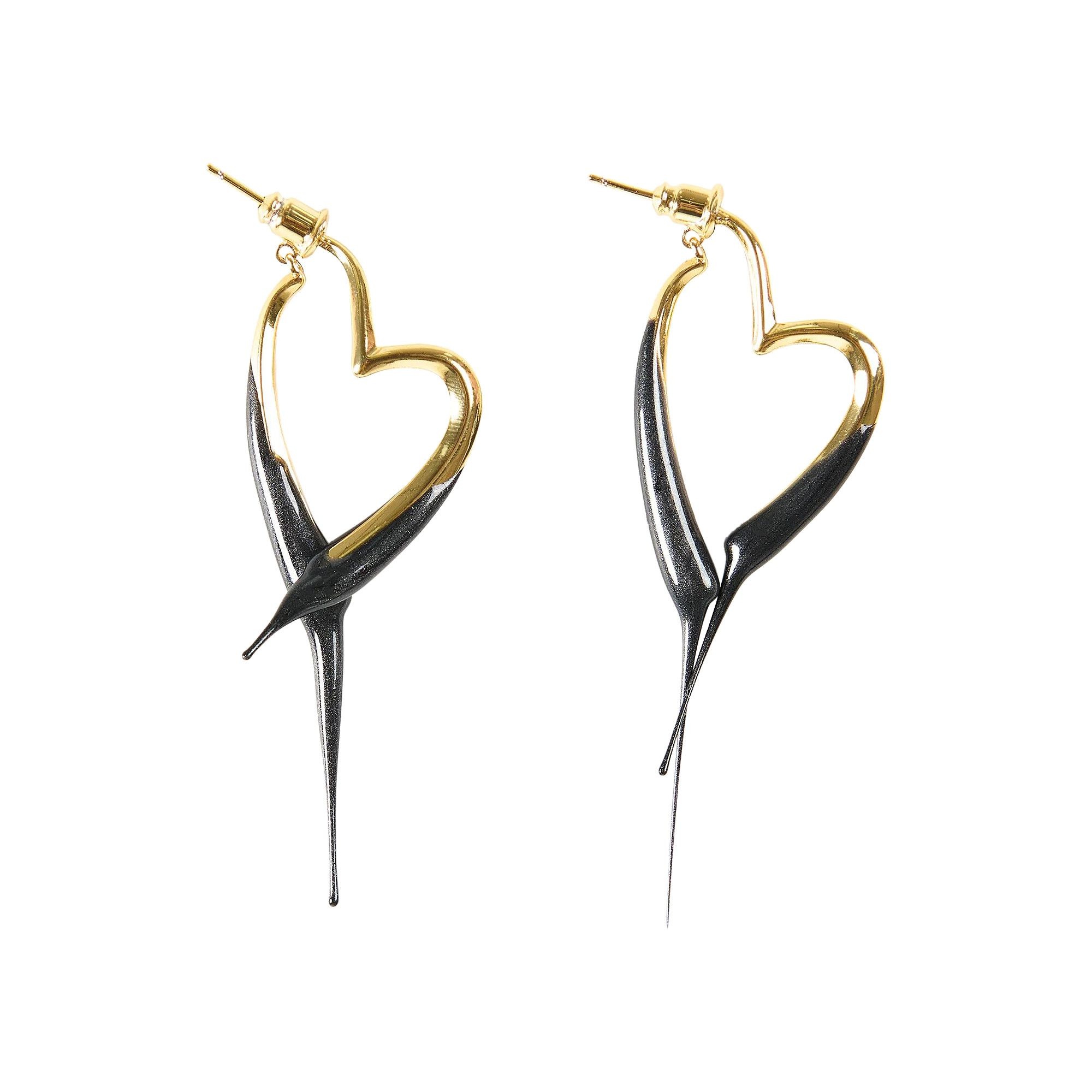 Ottolinger Heart Earring 'Gold/Black' - 1