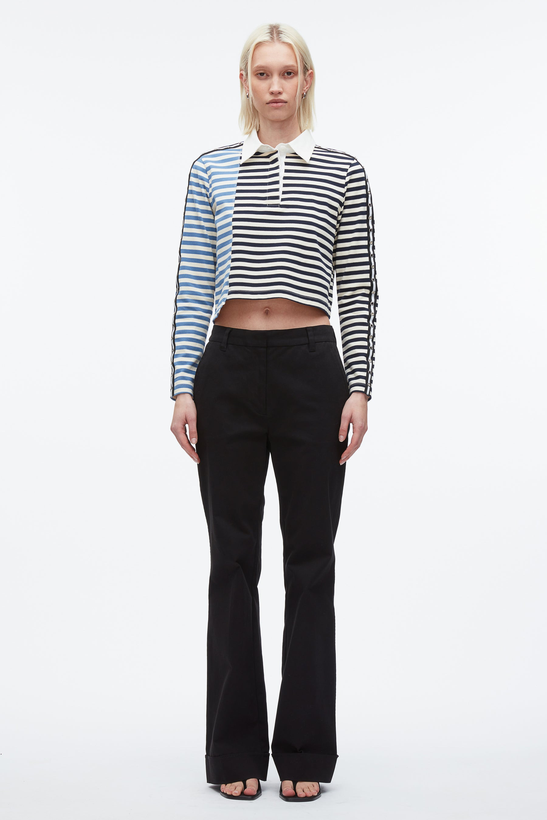 Patchwork Cropped Polo - 2