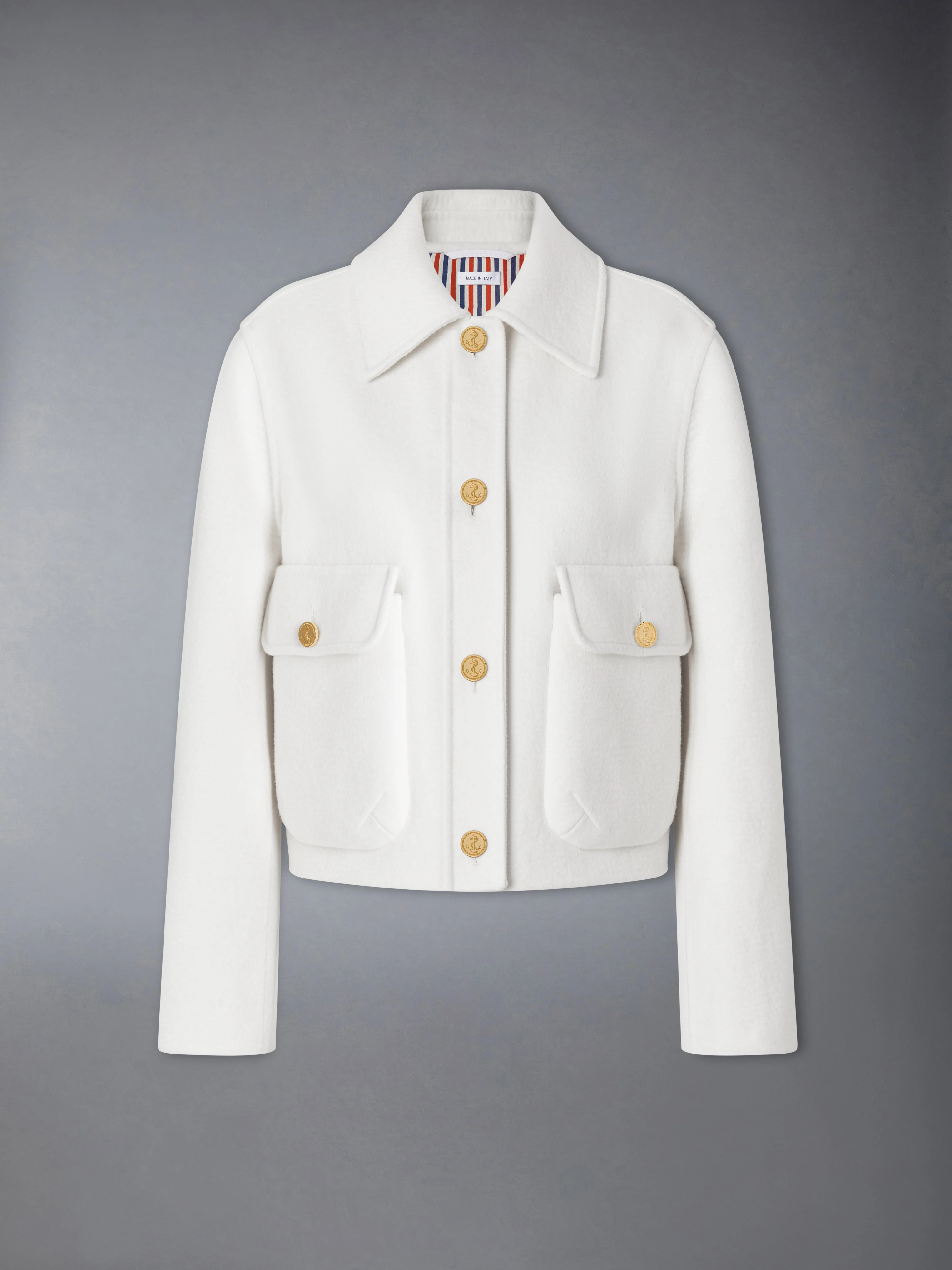 WOOL BELL SLEEVE JACKET - 1
