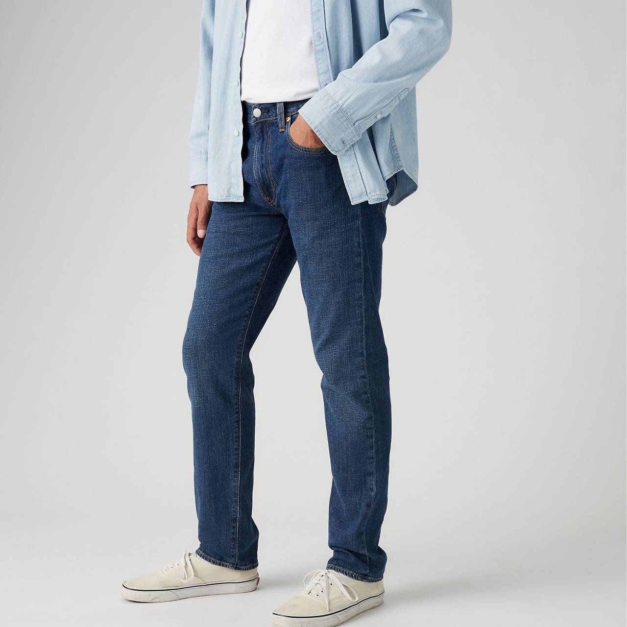 502™ TAPER FIT LINEN+ DENIM MEN'S JEANS - 4